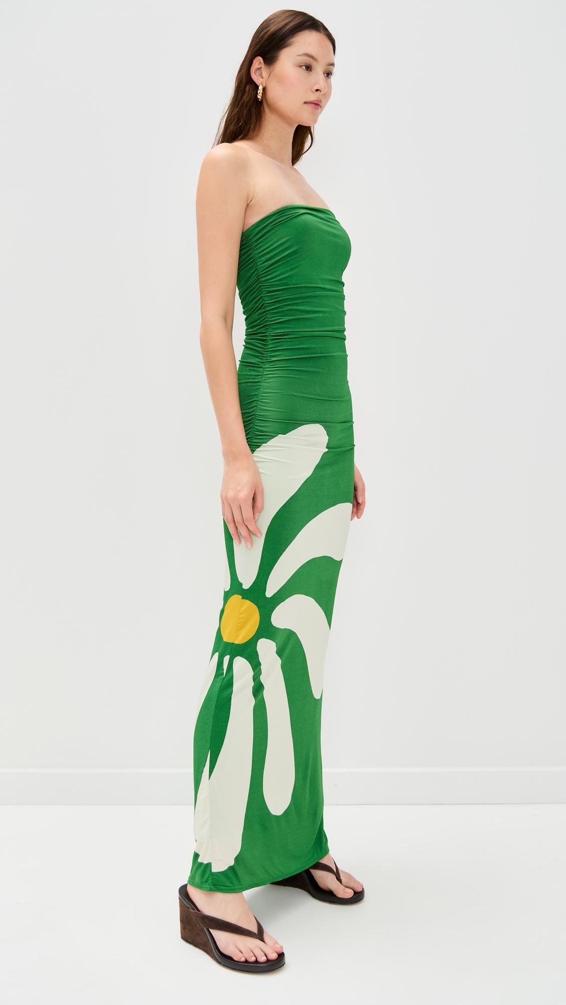 green emerald velvet dress Veneta Dress