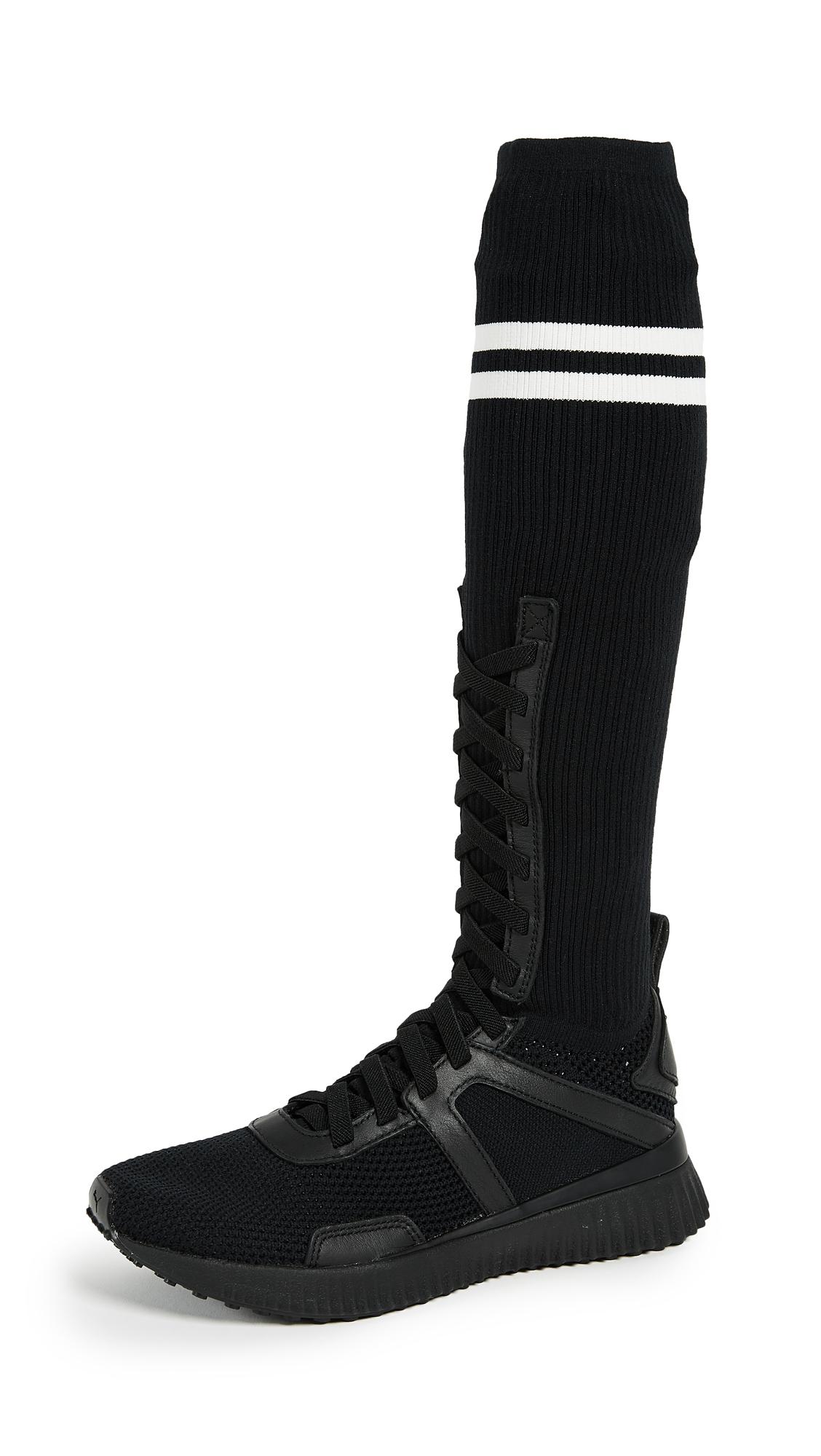 PUMA Fenty X Trainer Hi Boots in Black | Lyst
