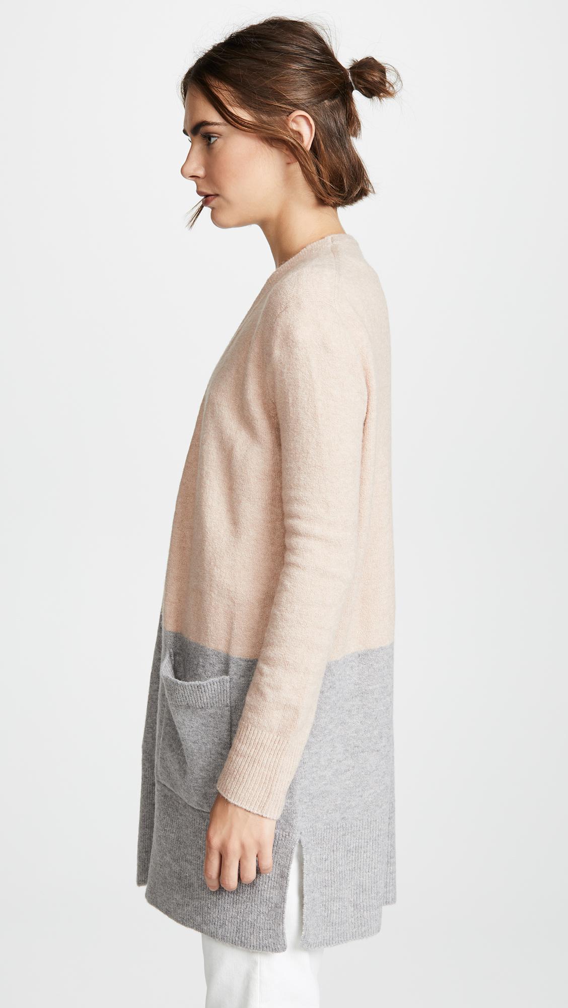 madewell kent cardigan colorblock