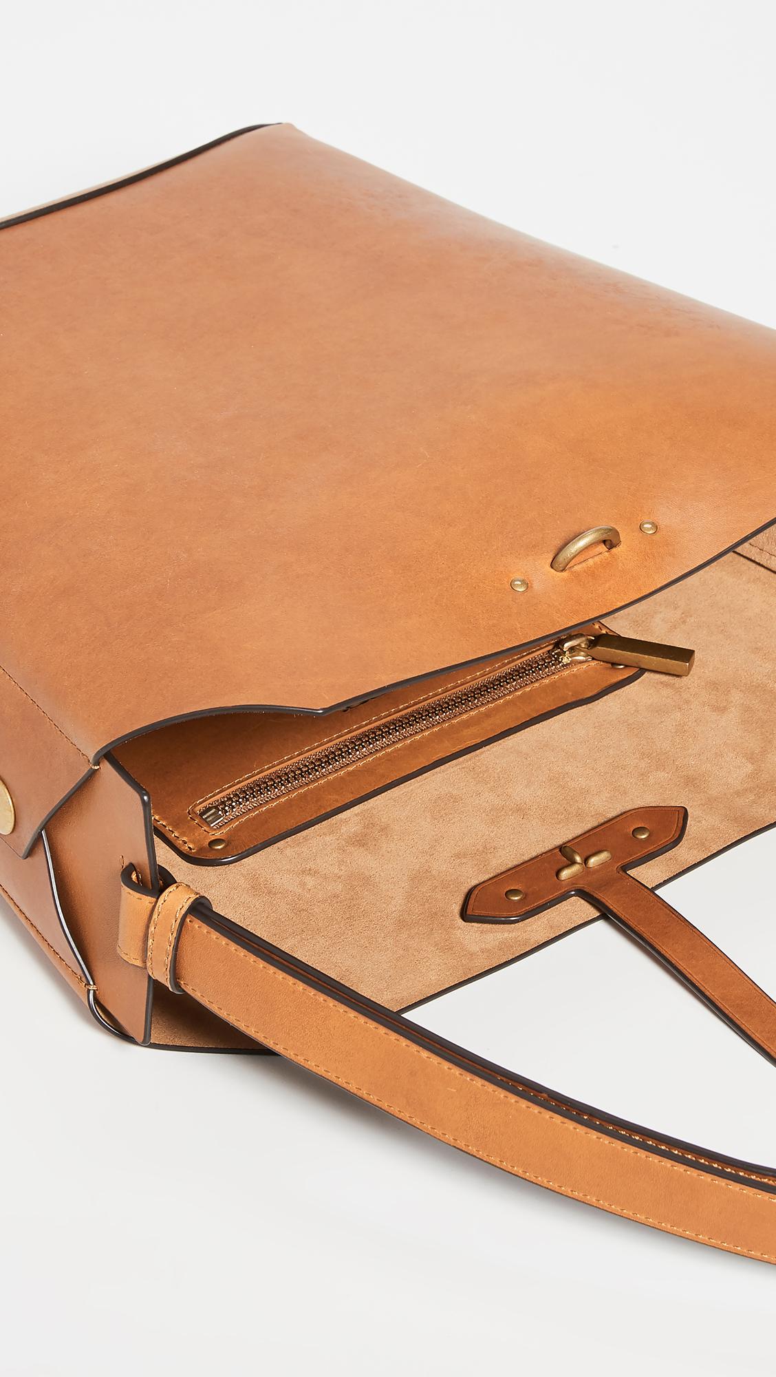 Tory Burch Leather Rowan Bucket Bag Lyst