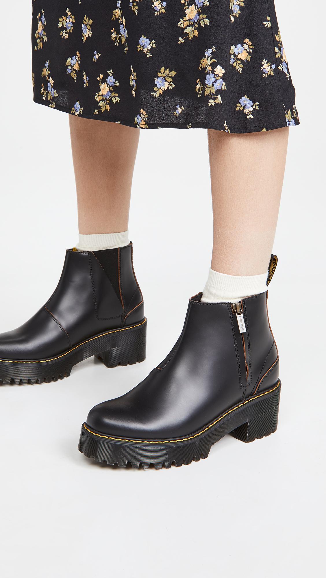 Dr. Martens Leather Rometty Ii Chelsea Boots in Black Vintage (Black) | Lyst