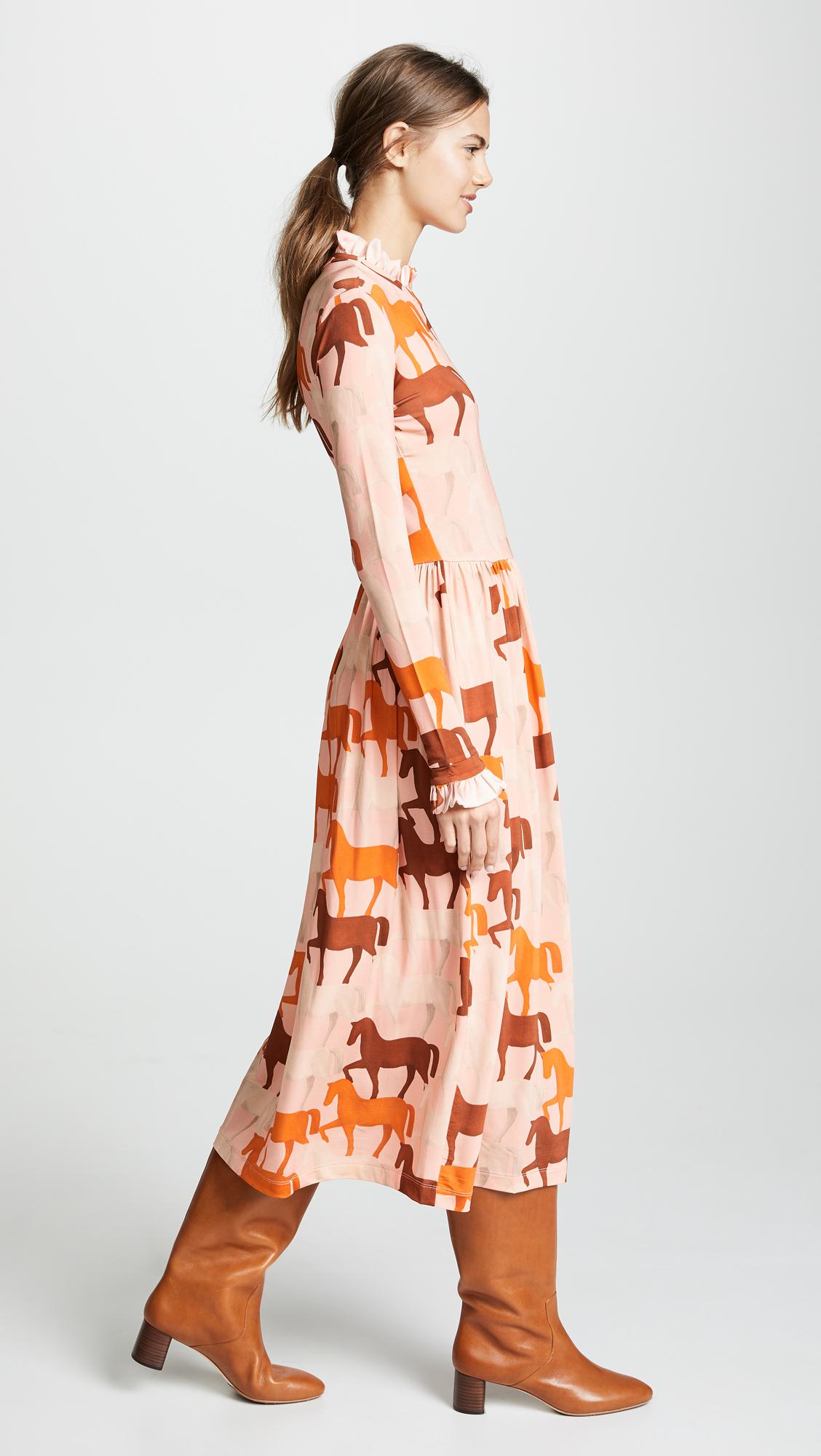 Stine Goya Synthetic Clarabelle Dress in Orange | Lyst