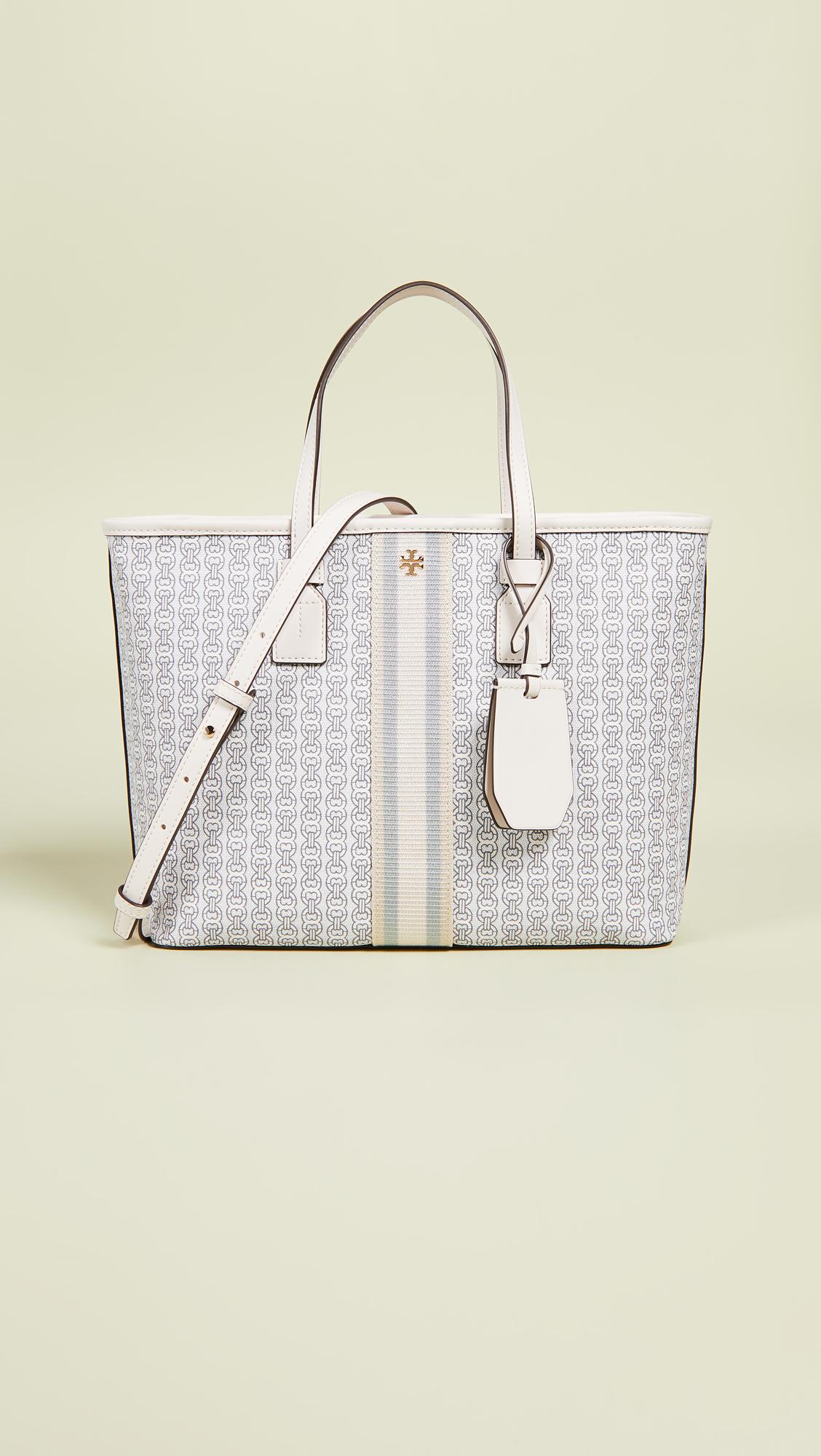 Tory Burch Gemini Link Canvas Small Tote | Lyst