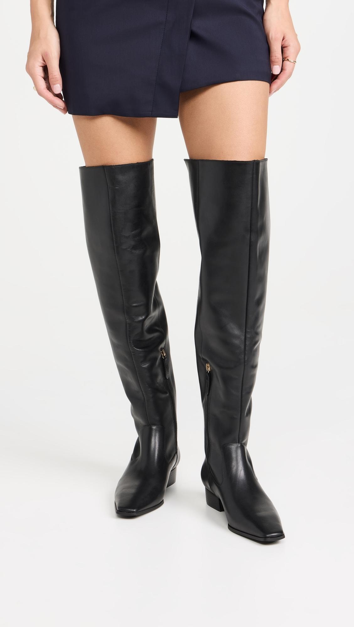 SCHUTZ SHOES Helena Over The Knee Boots in Black Lyst