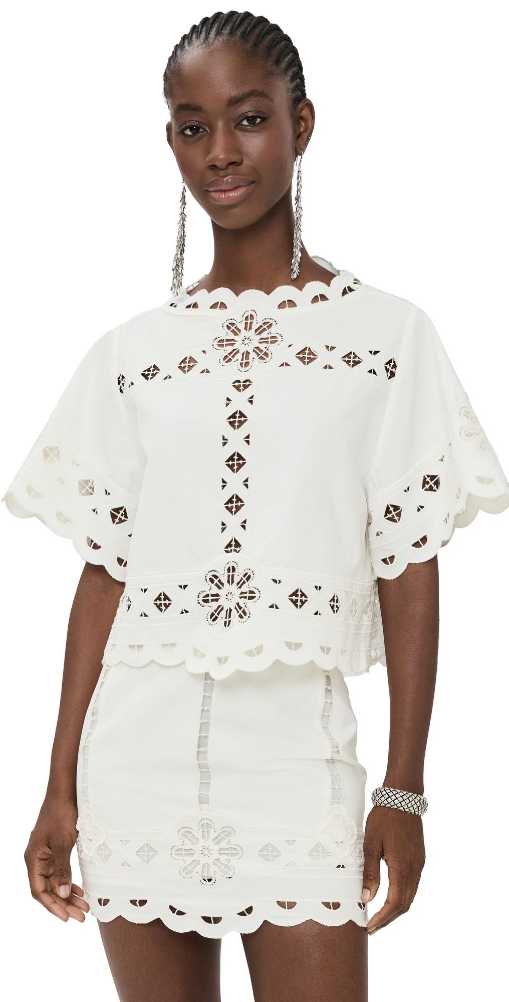 Isabel Marant Parissa Top in Natural | Lyst