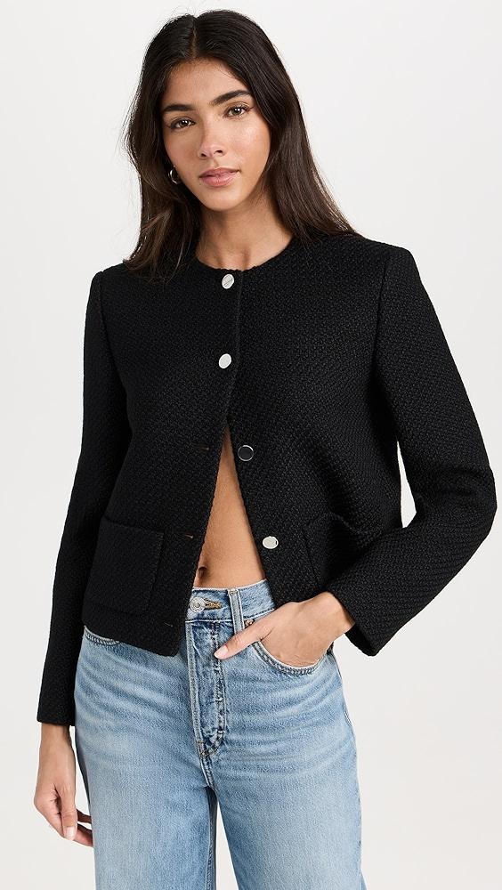 Theory セオリー Holiday Tweed PKT Crop JKT Theory Holiday Tweed Cropped Jacket | Shopbop