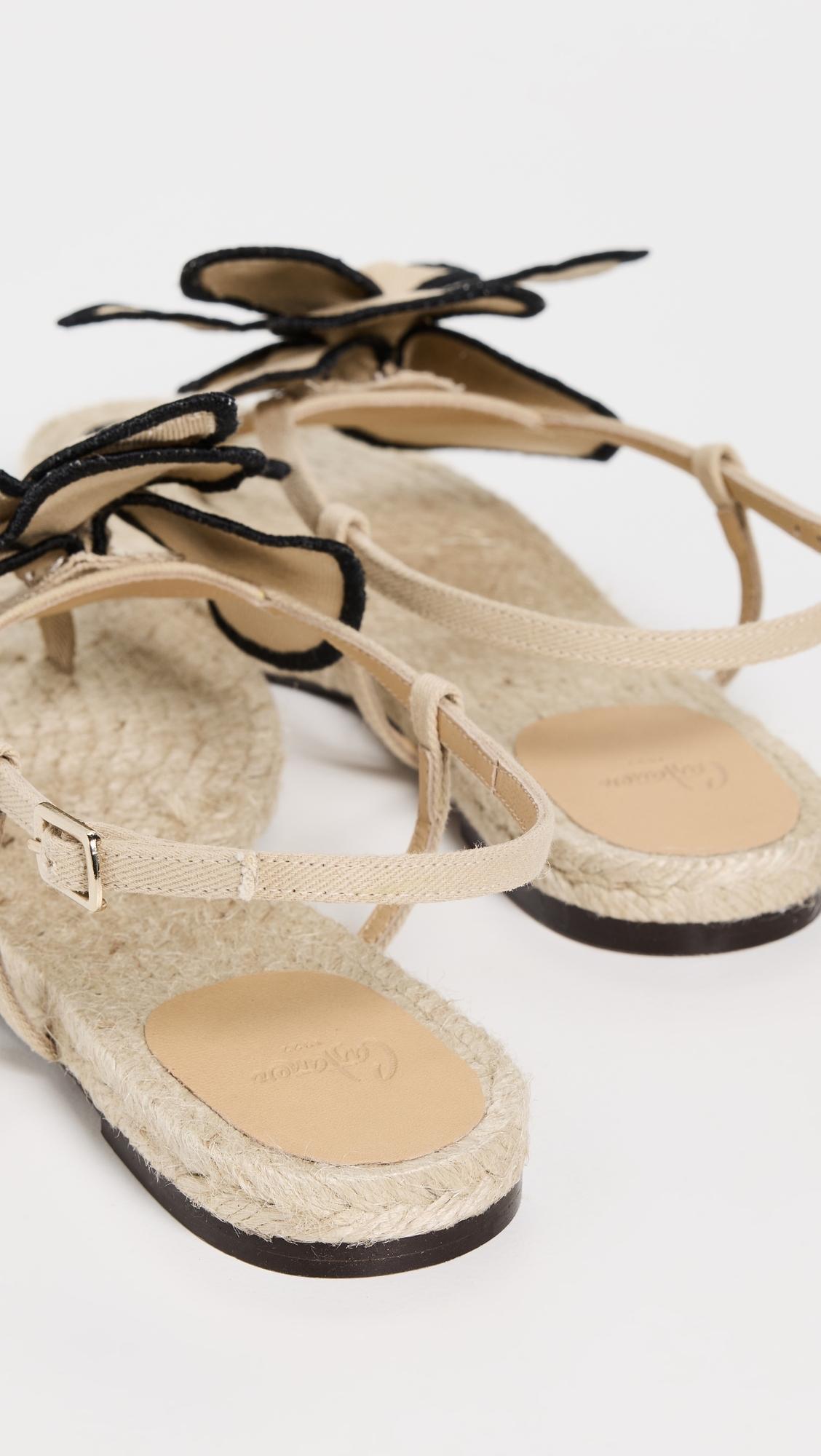 パンプス CASTANER EXPADRILLAS COCO 105 SAND COLOR WITH FLOWER Castañer Expadrillas Coco 105 sand color with flower