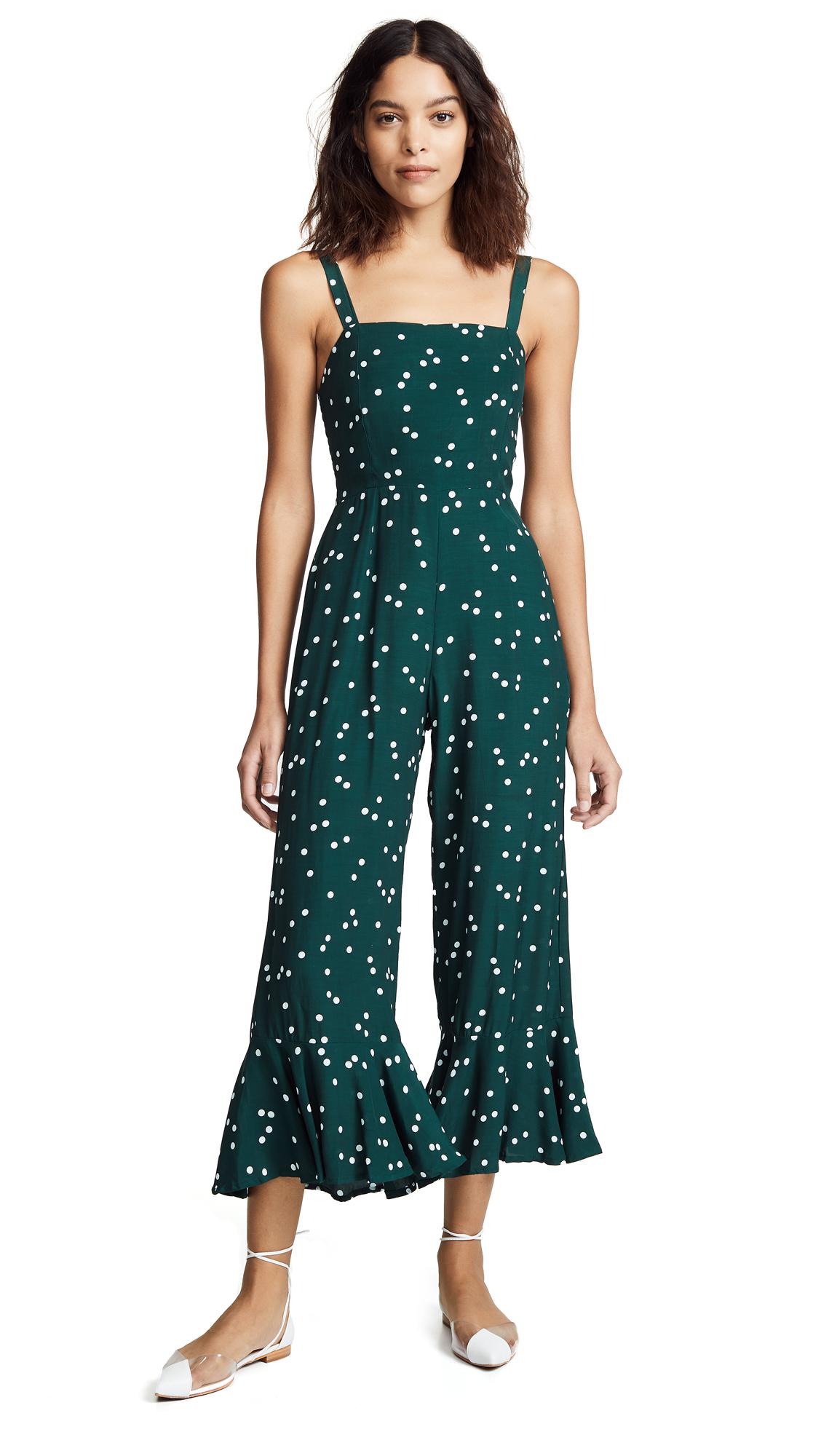 faithfull the brand green jumpsuit