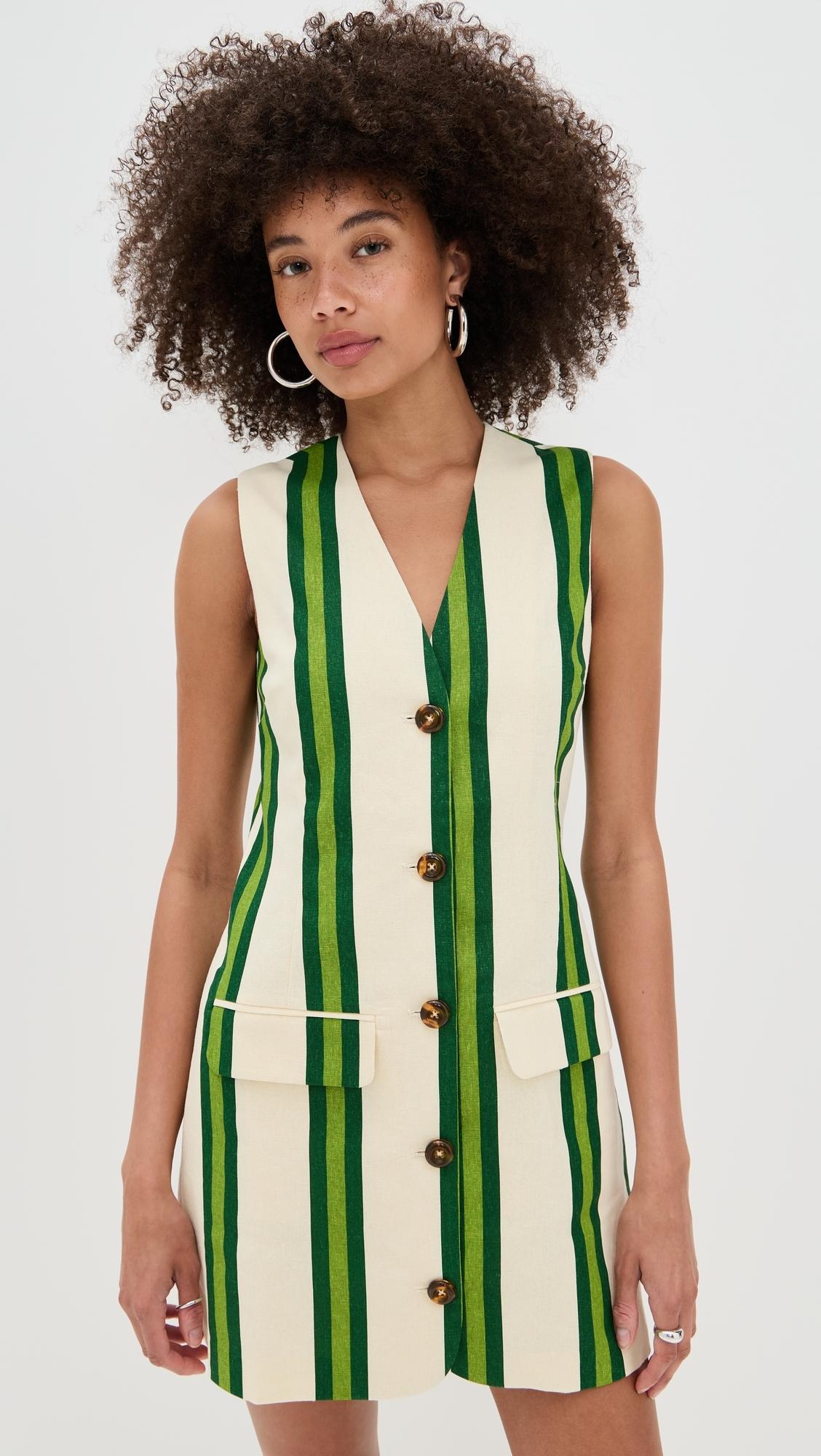 green emerald velvet dress Gummy Green Multi Axon Dress main image 0