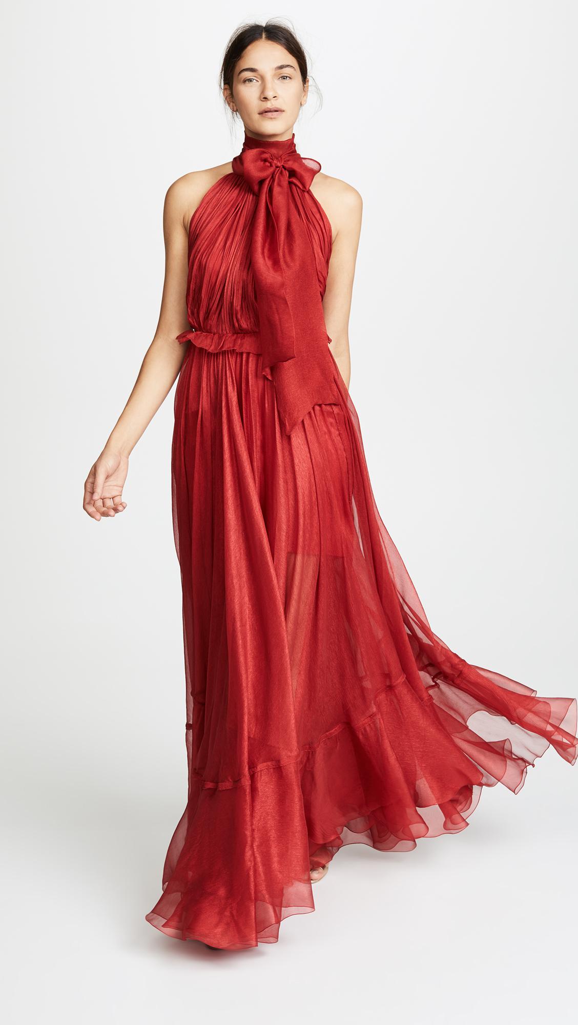 Maria Lucia Hohan Silk Zyna Dress in Red | Lyst