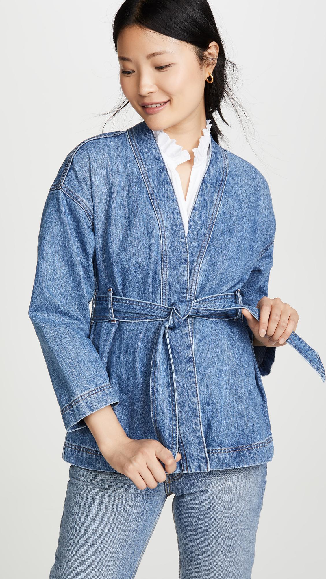Madewell denim wrap jacket best sale
