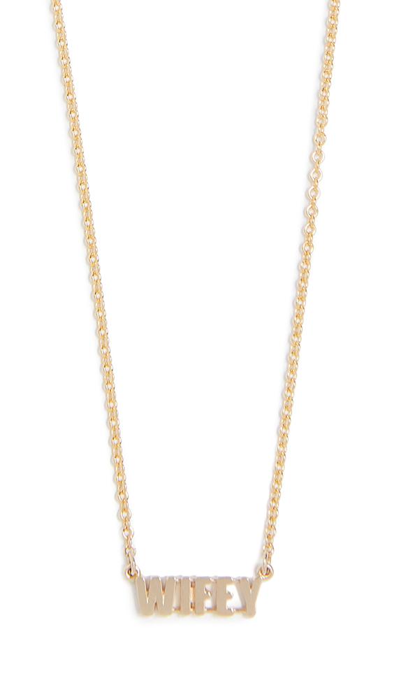 Wifey shop diamond necklace