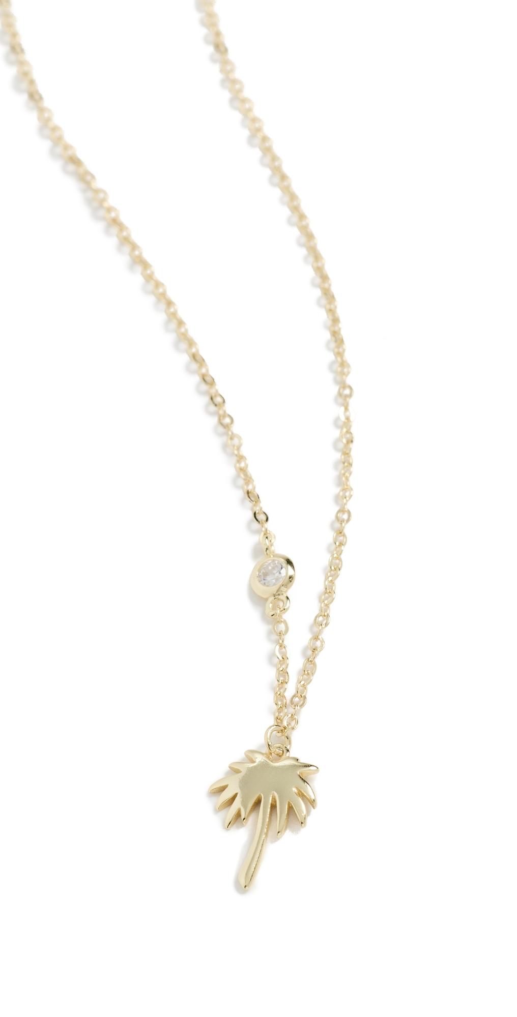 シャシ SHASHI Bondi Bezel Necklace Shashi Bondi Bezel Necklace in White | Lyst