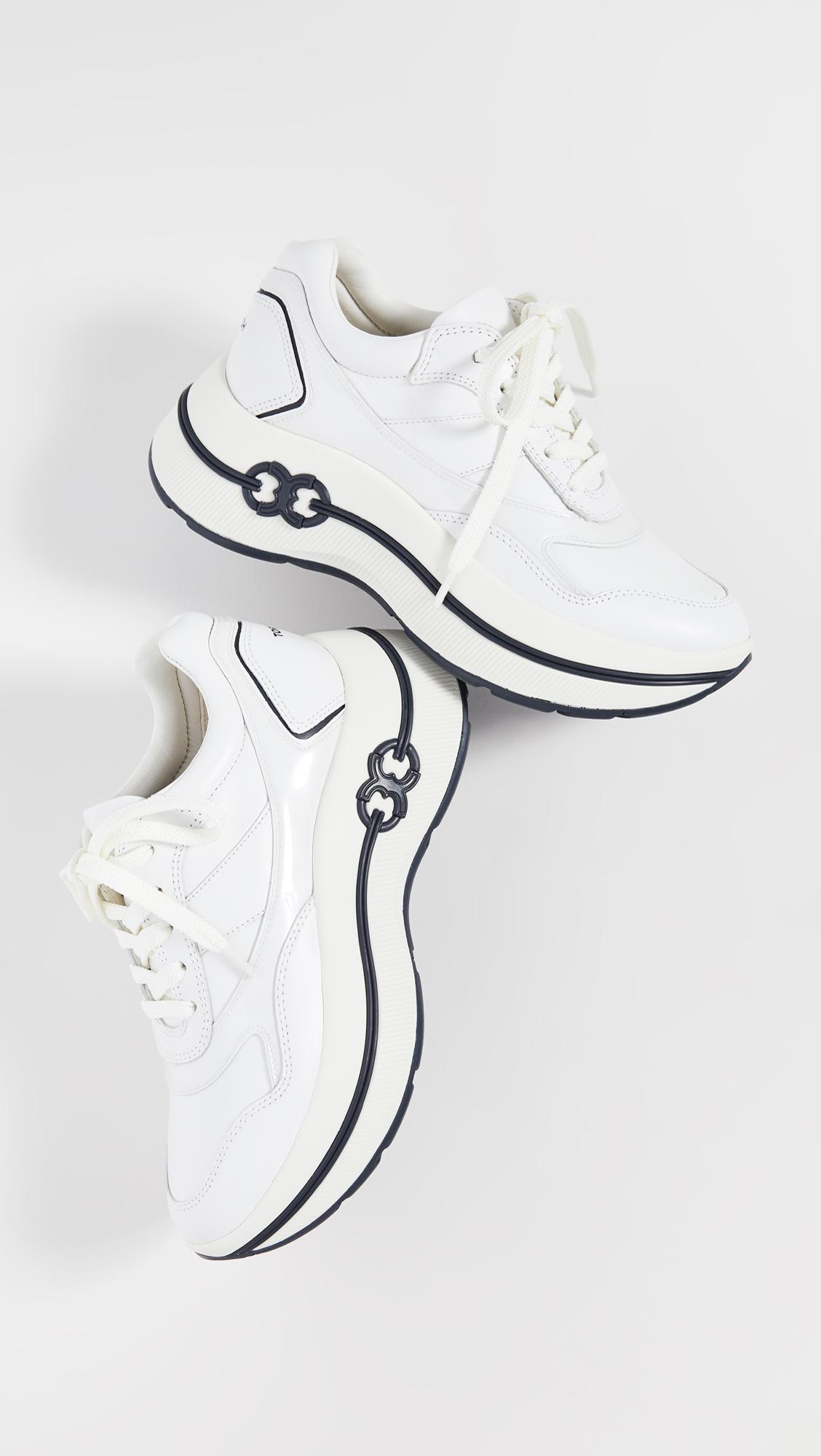 tory burch gemini link platform sneaker
