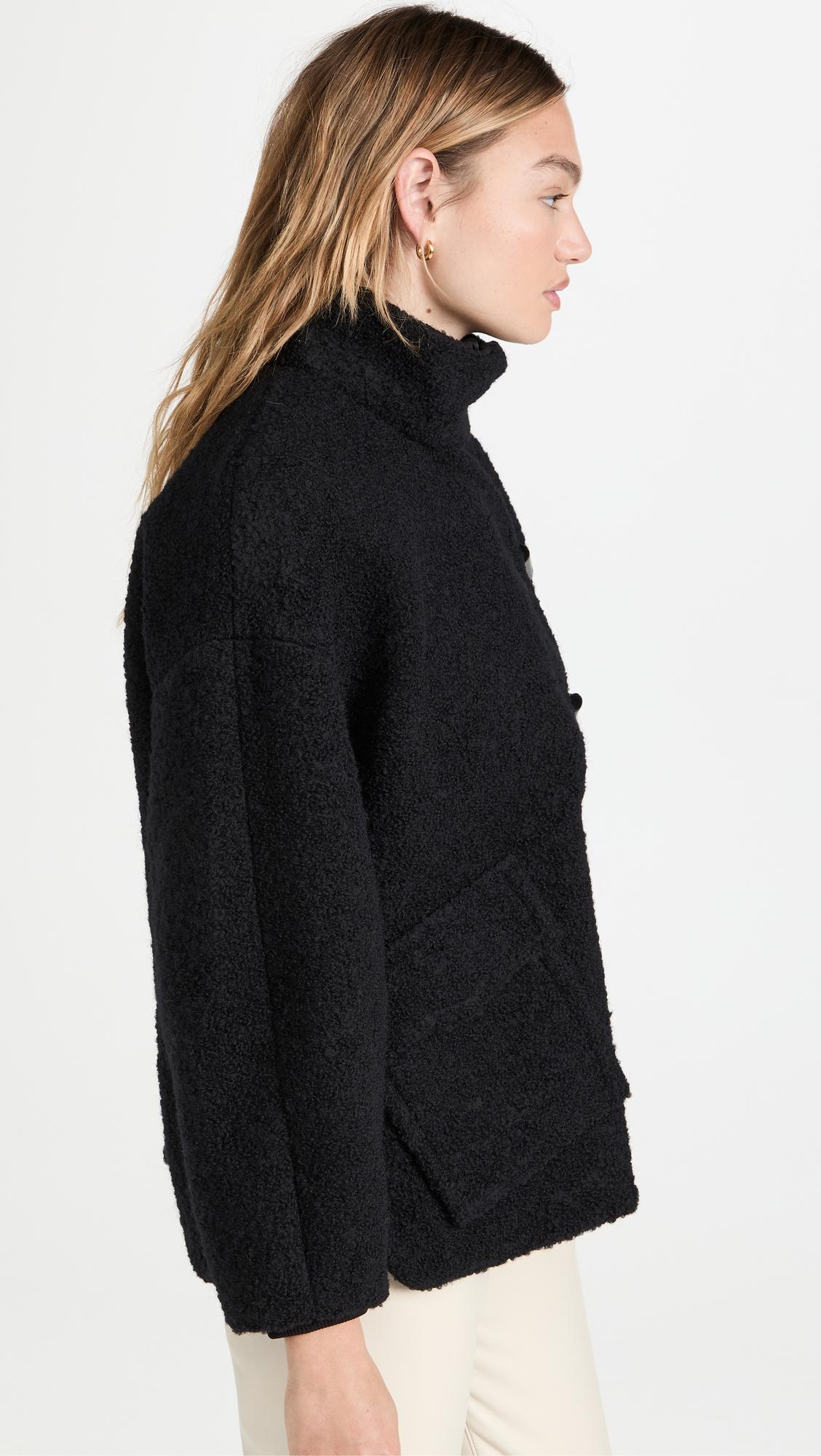 ganni boucle wool jacket