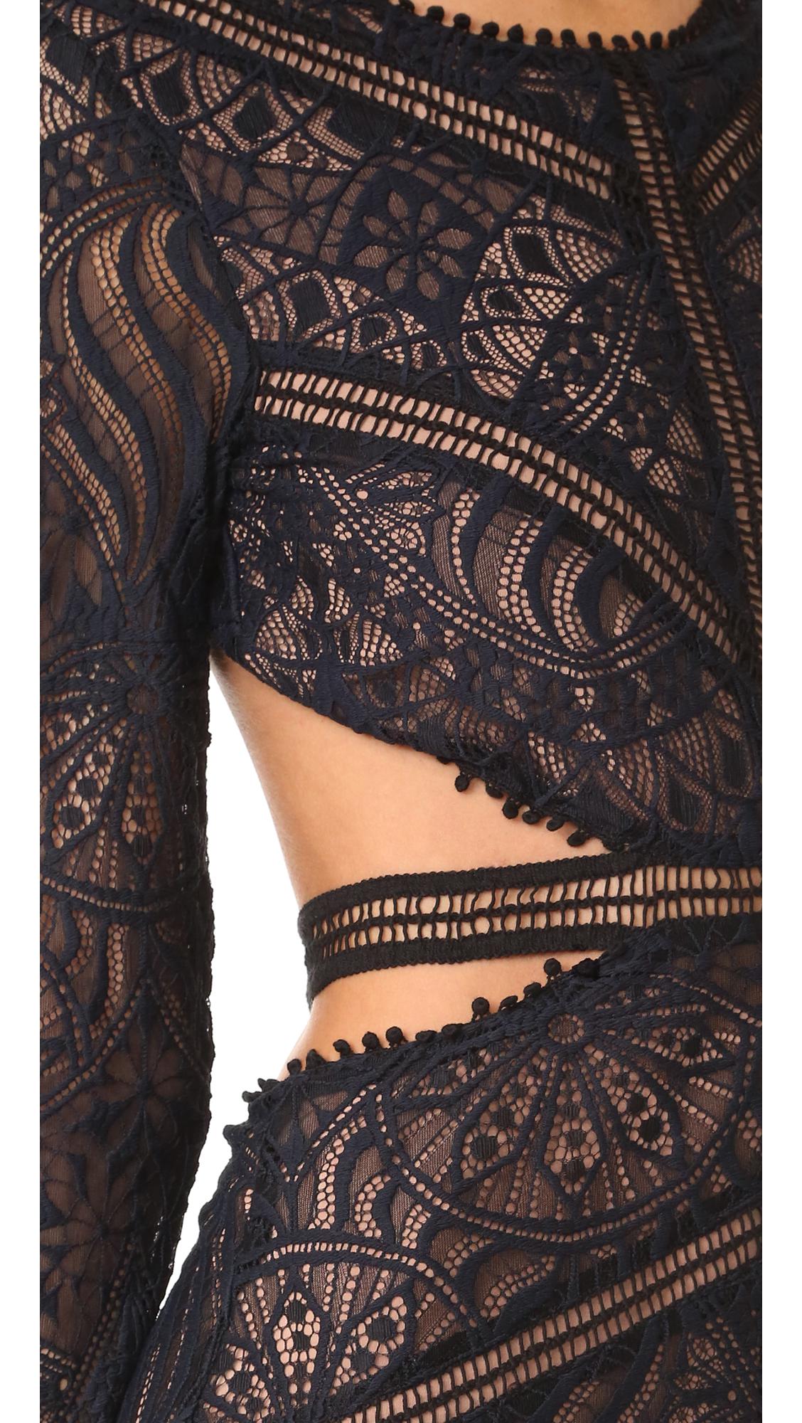 For love and lemons emerie dress black hot sale