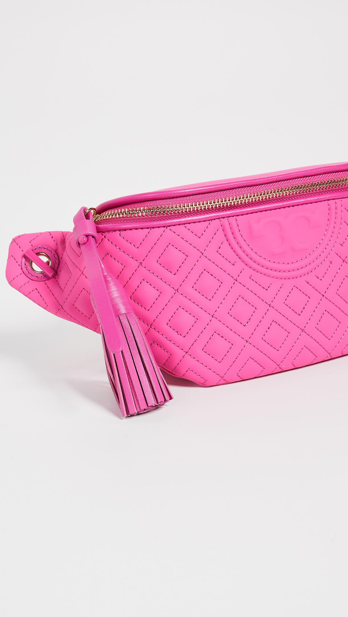Tory Burch Fleming Matte Belt Bag in Pink | Lyst