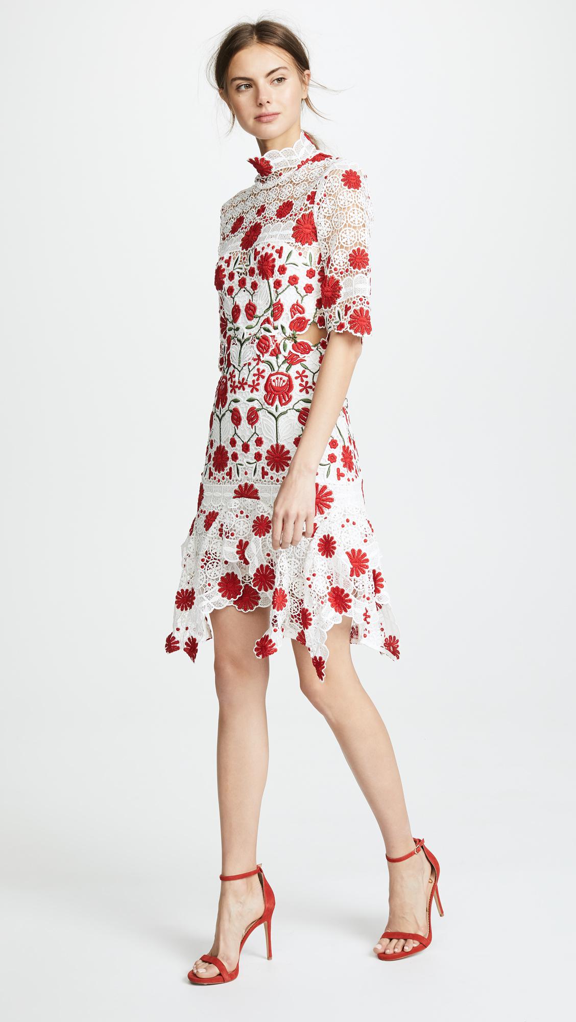 thurley english rose midi dress