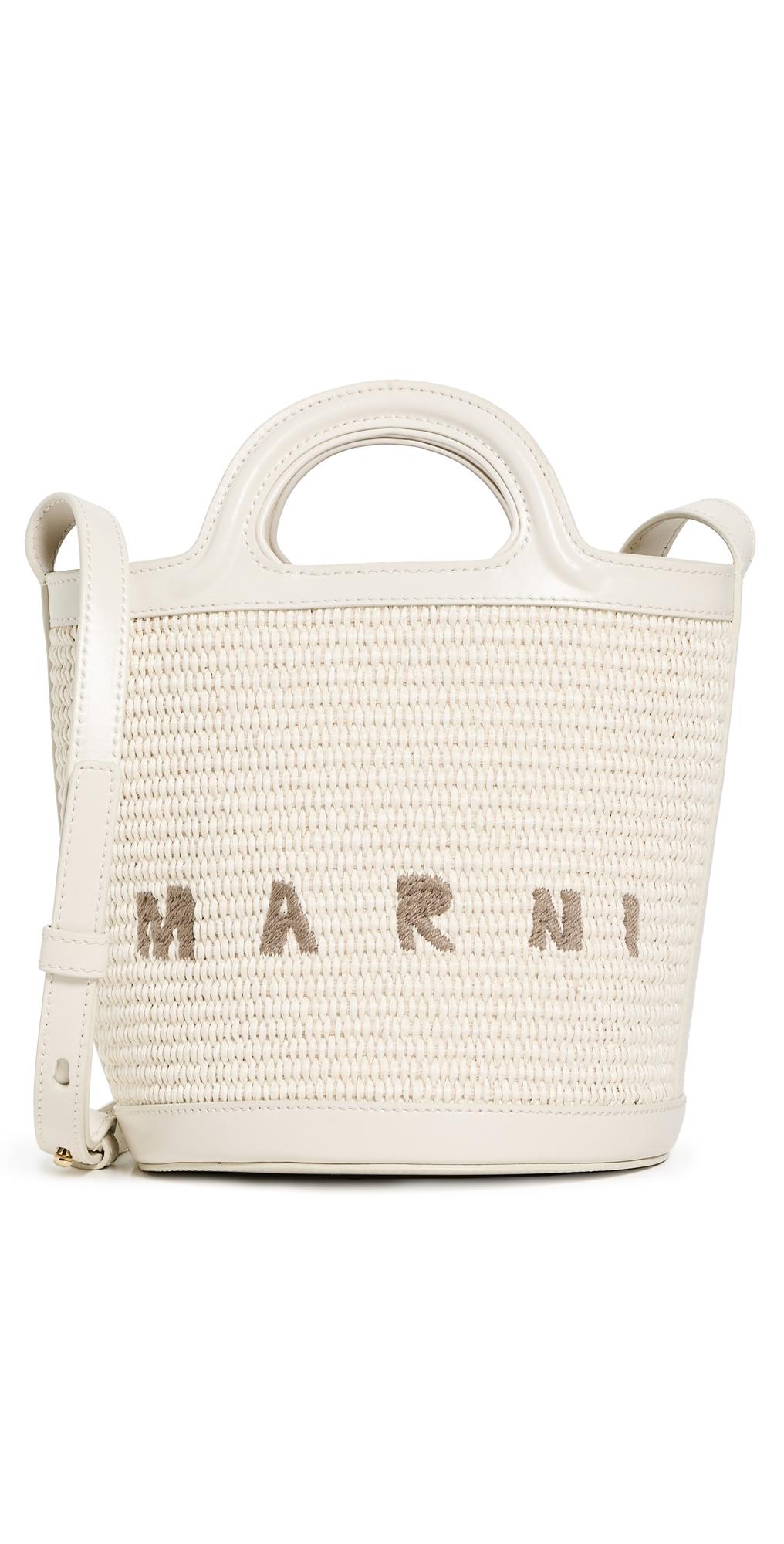 AN　MARNI マルニ MINI BUCKET BAG Venice Mini Bucket Bag in black leather | Marni