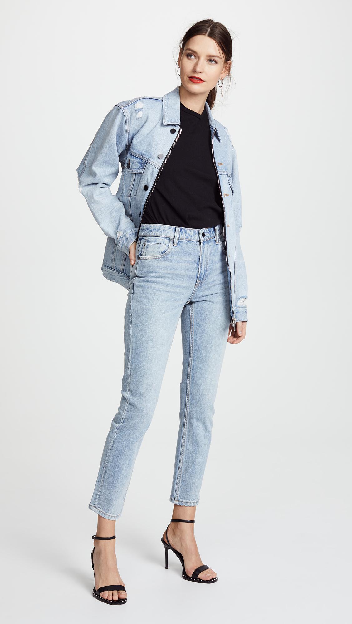 Alexander Wang Cult Side Zip Jeans in Blue | Lyst