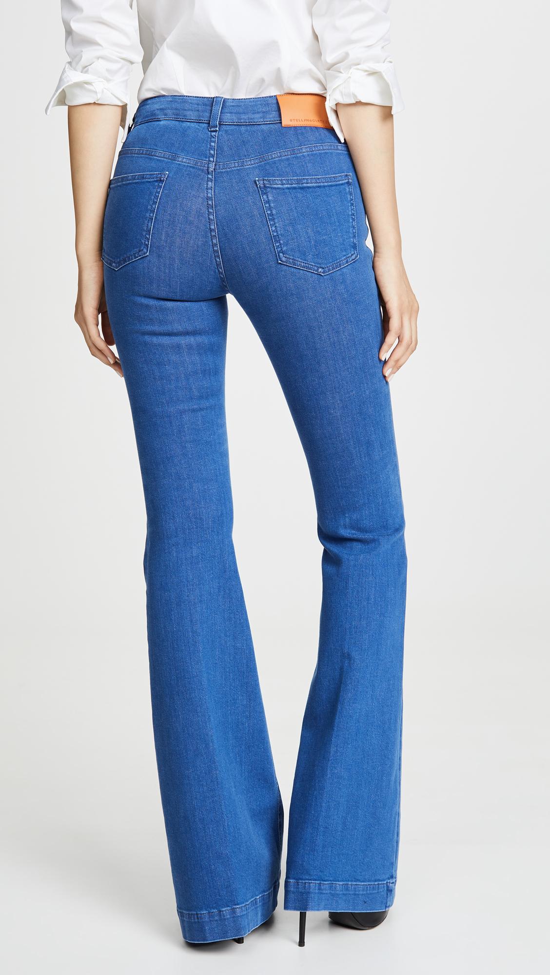 【関税&送料込】Stella Mccartney Jeans STELLA MCCARTNEY + NET SUSTAIN Iconic chain-embellished high