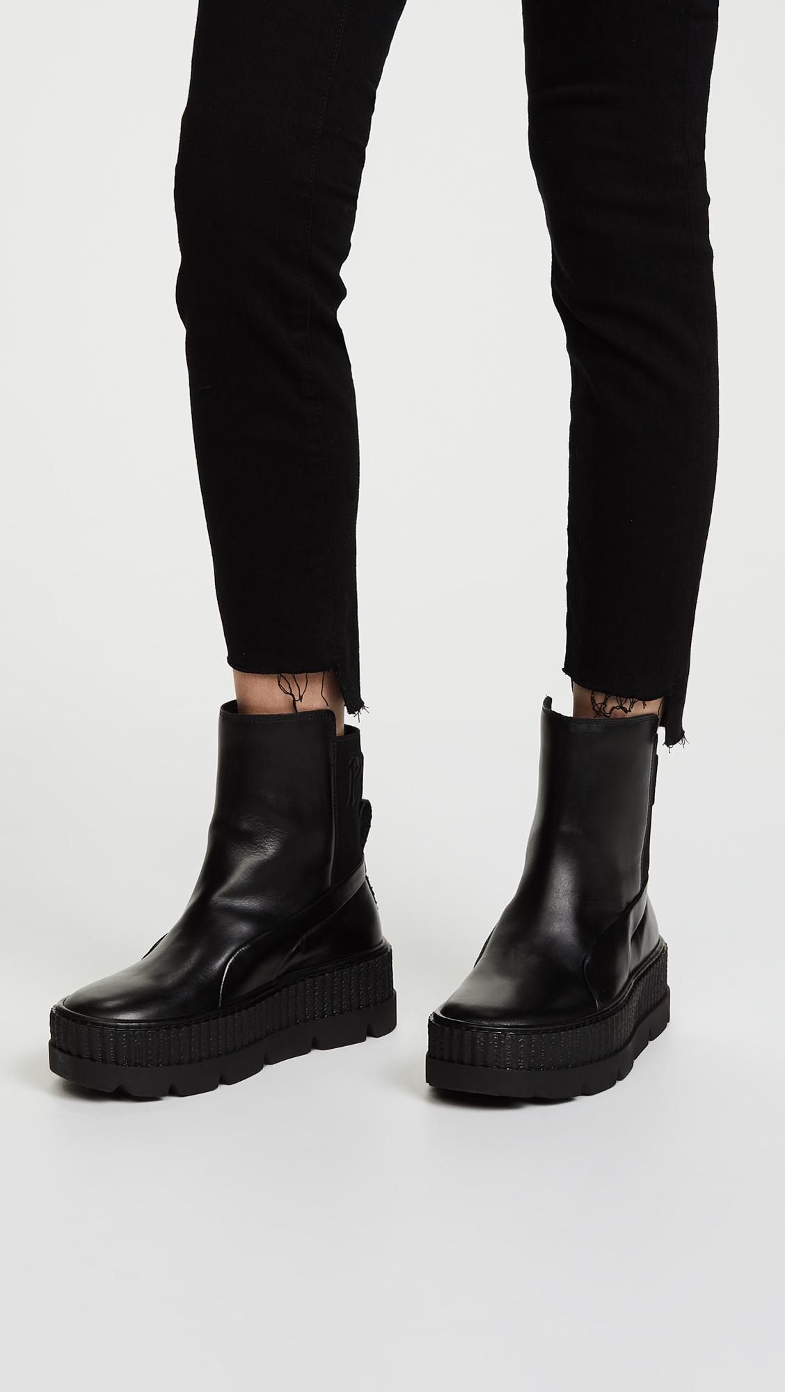women's fenty x chelsea sneaker boots