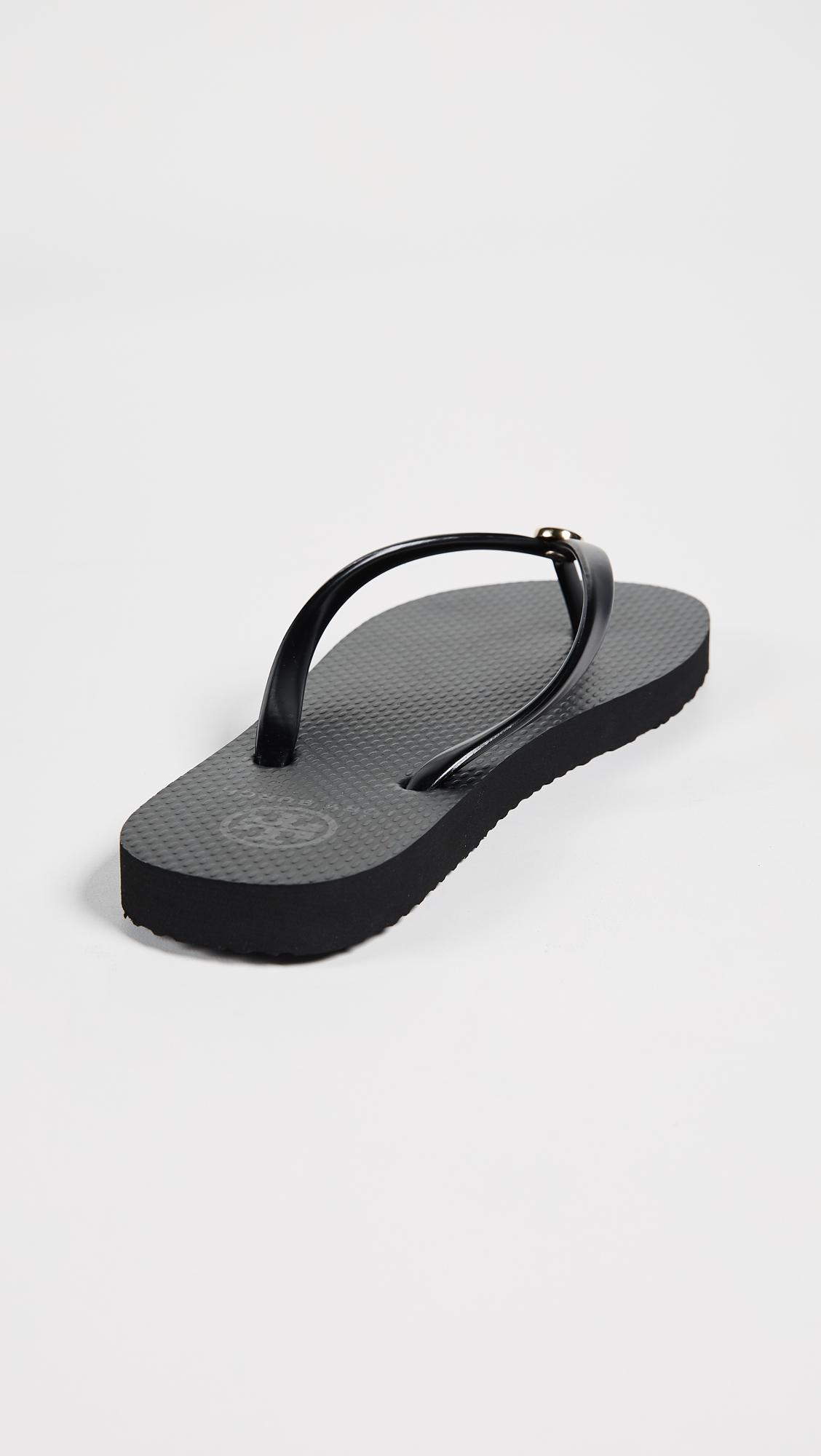 tory burch flat flip flops