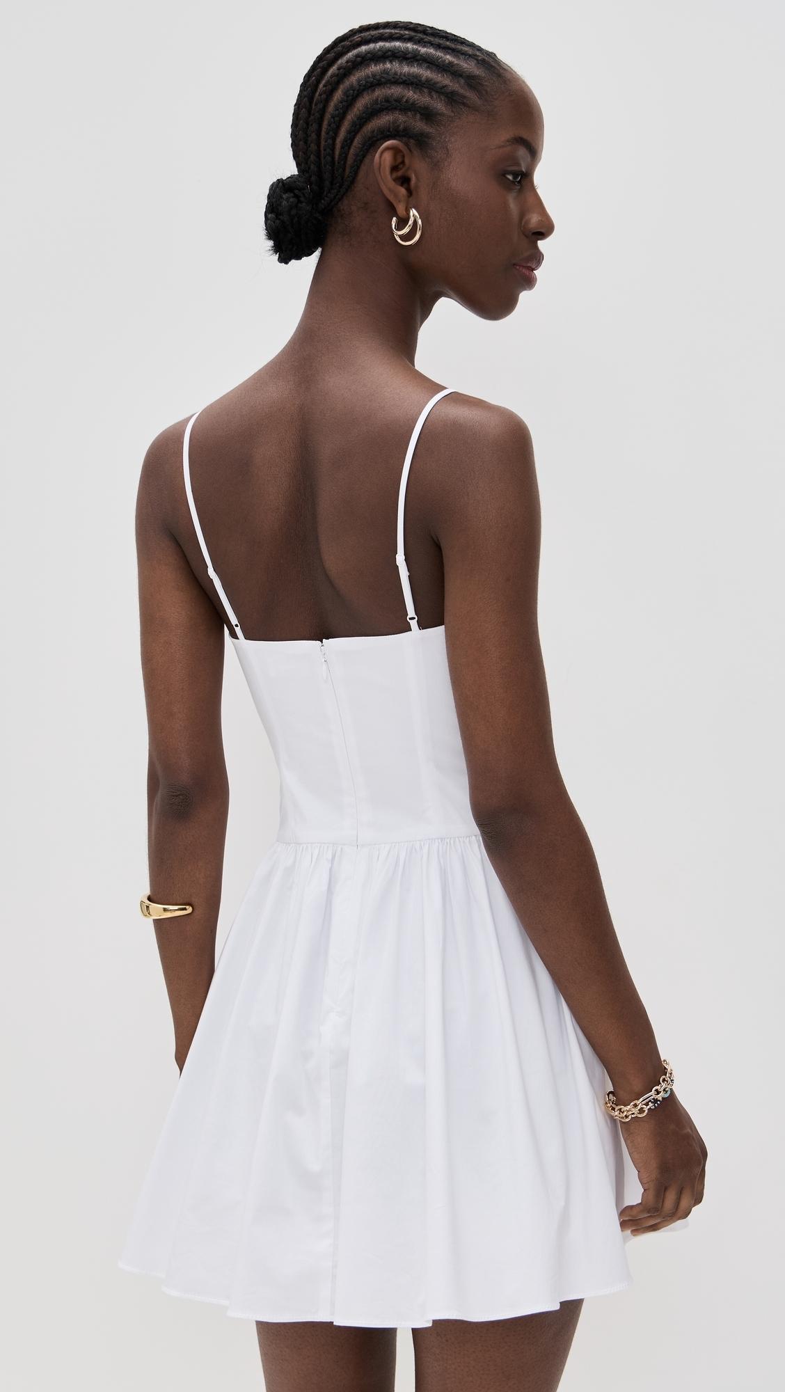 midi dress with straps Orion Smocked Waist Tie Strap Poplin Midi Dress Black / M by Sugarlips