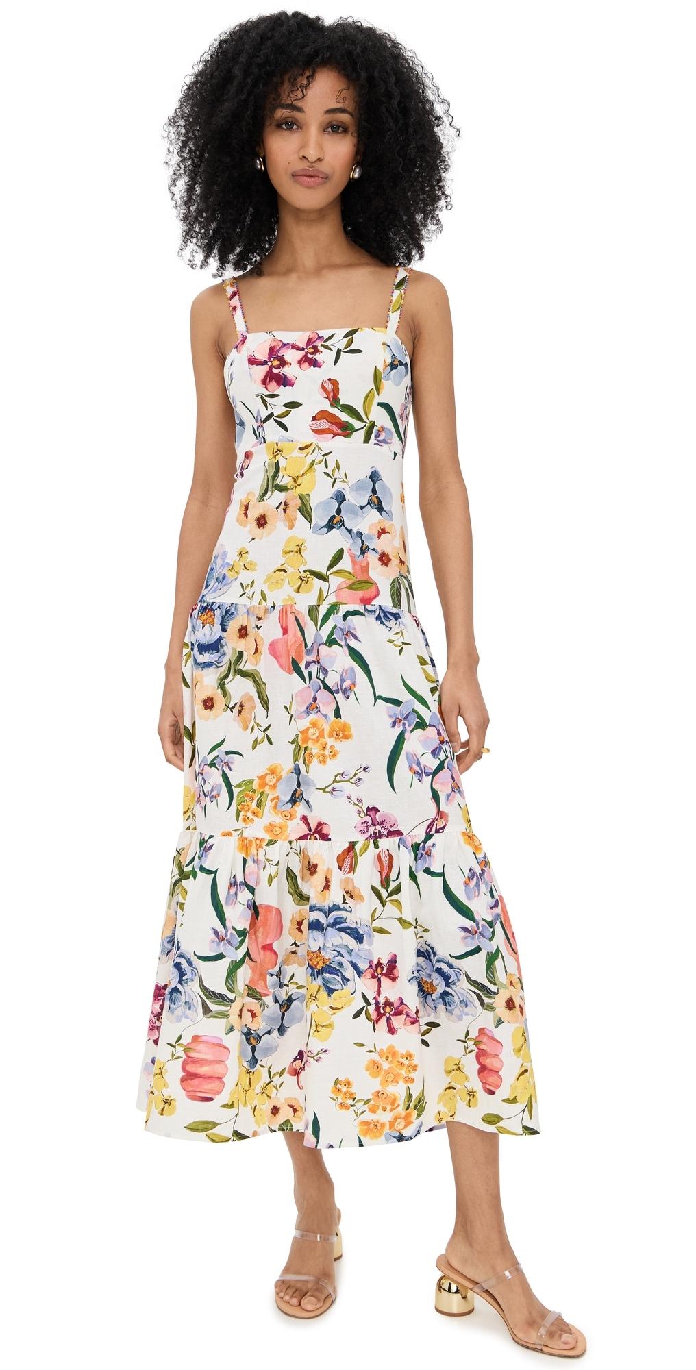 farm rio greek garden sleeveless maxi dress Farm Rio Greek Garden Sleeveless Maxi Dress