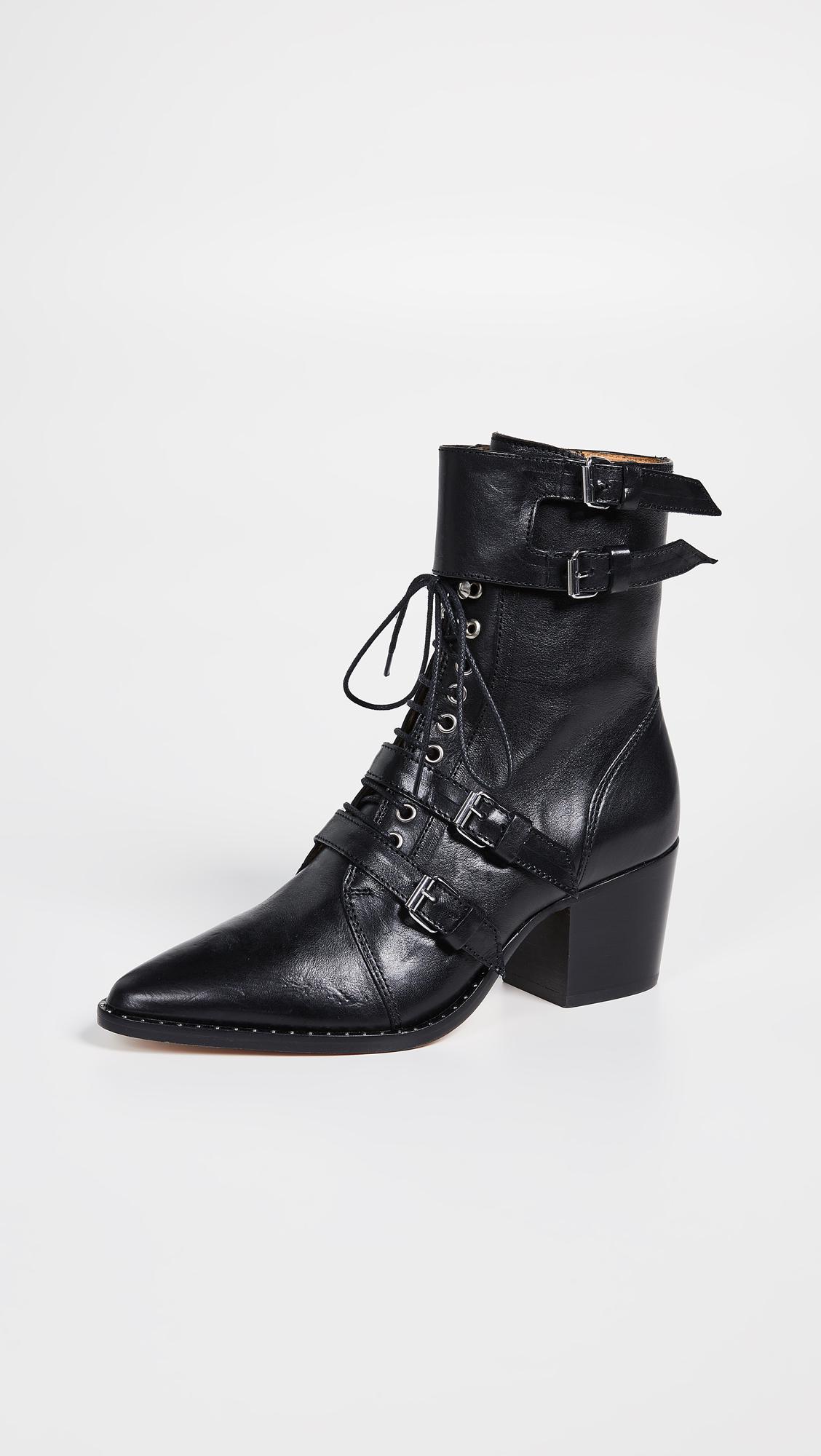 IRO Leather Lorna Boots in Black - Lyst