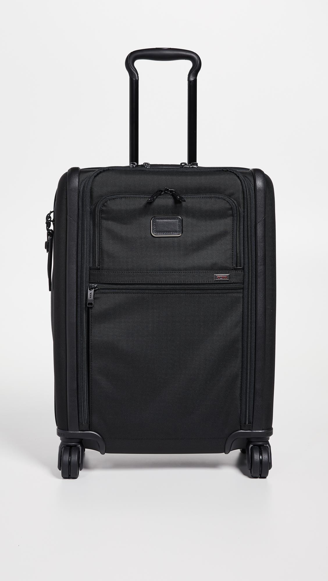 Tumi Alpha Continental Dual Access 4 Wheel Carry On Suitcase in Black