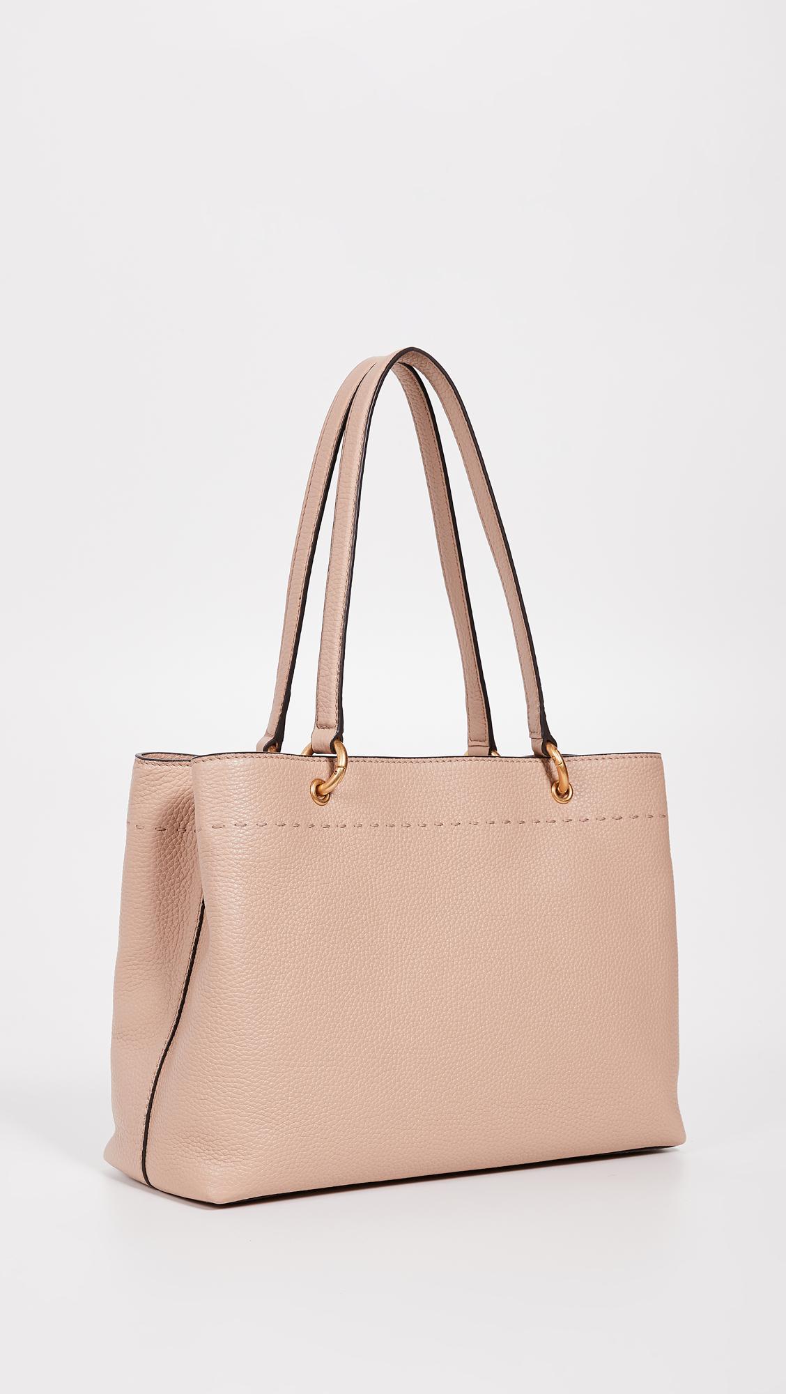 Tory burch fleming triple compartment cheap tote