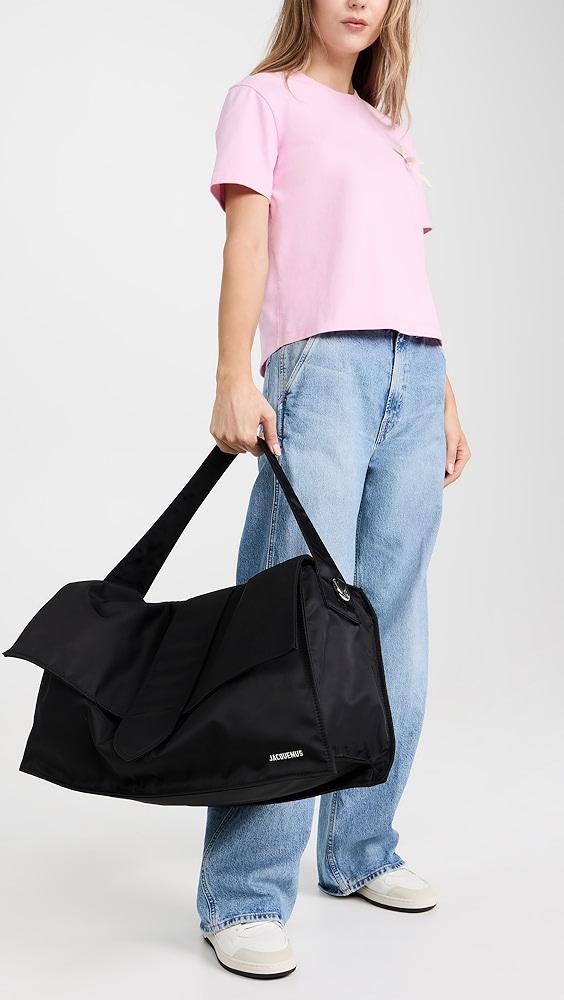 バッグ Jacquemus Duffle Le Bambino De Voyage Jacquemus Men's' Le Bambino De Voyage Weekend Bag in Black