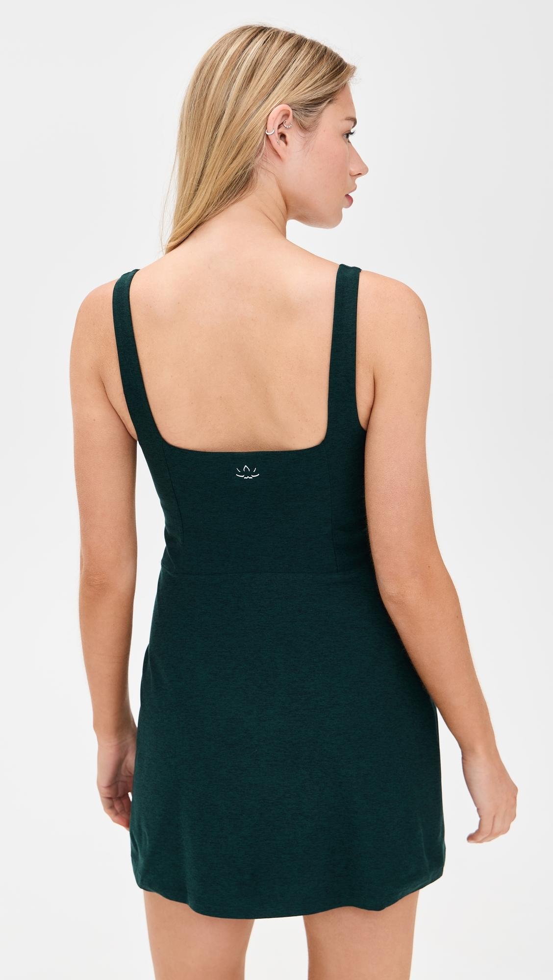 green emerald velvet dress Spacedye™ Starting Line Dress main image 0