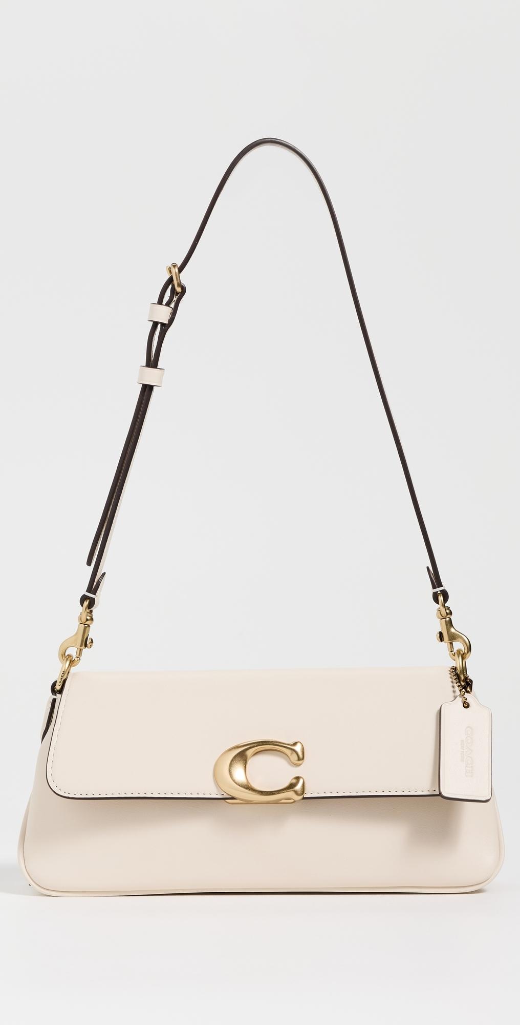 COACH Refined Calf Leather Jet Shoulder Bag in Natural | Lyst
