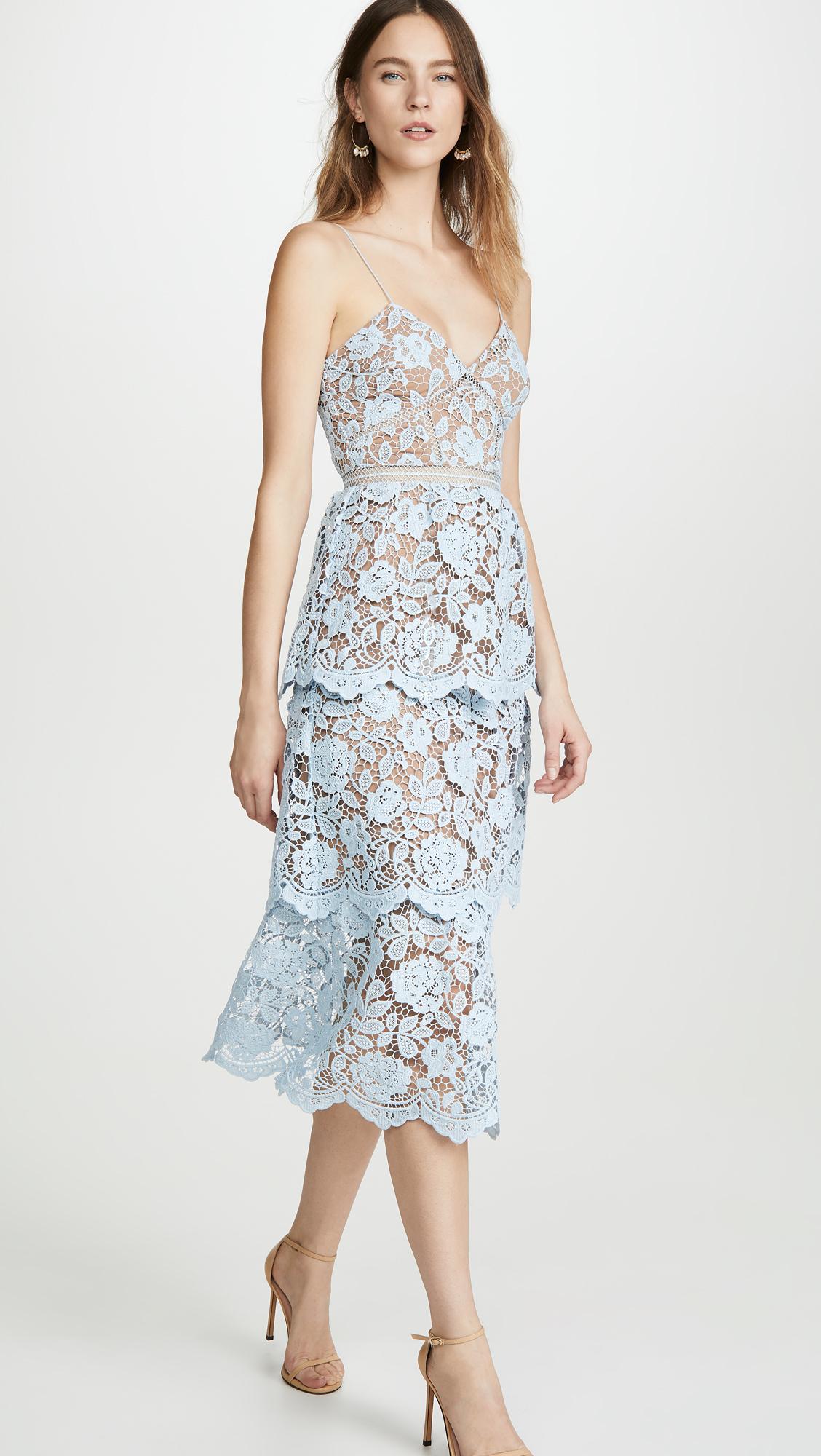 blue lace midi