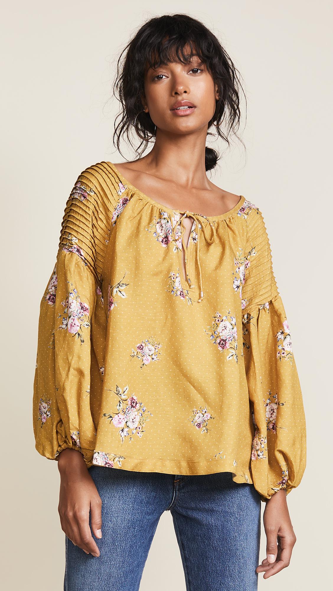 steele bellflower smock top