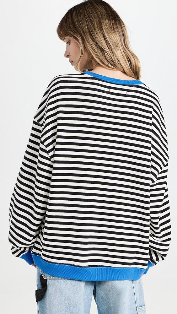 フリーピープル Free People クラシック Striped Crew レディース Sweaters Nautical Combo Free People x We The Free Classic Striped Crew in Nautical