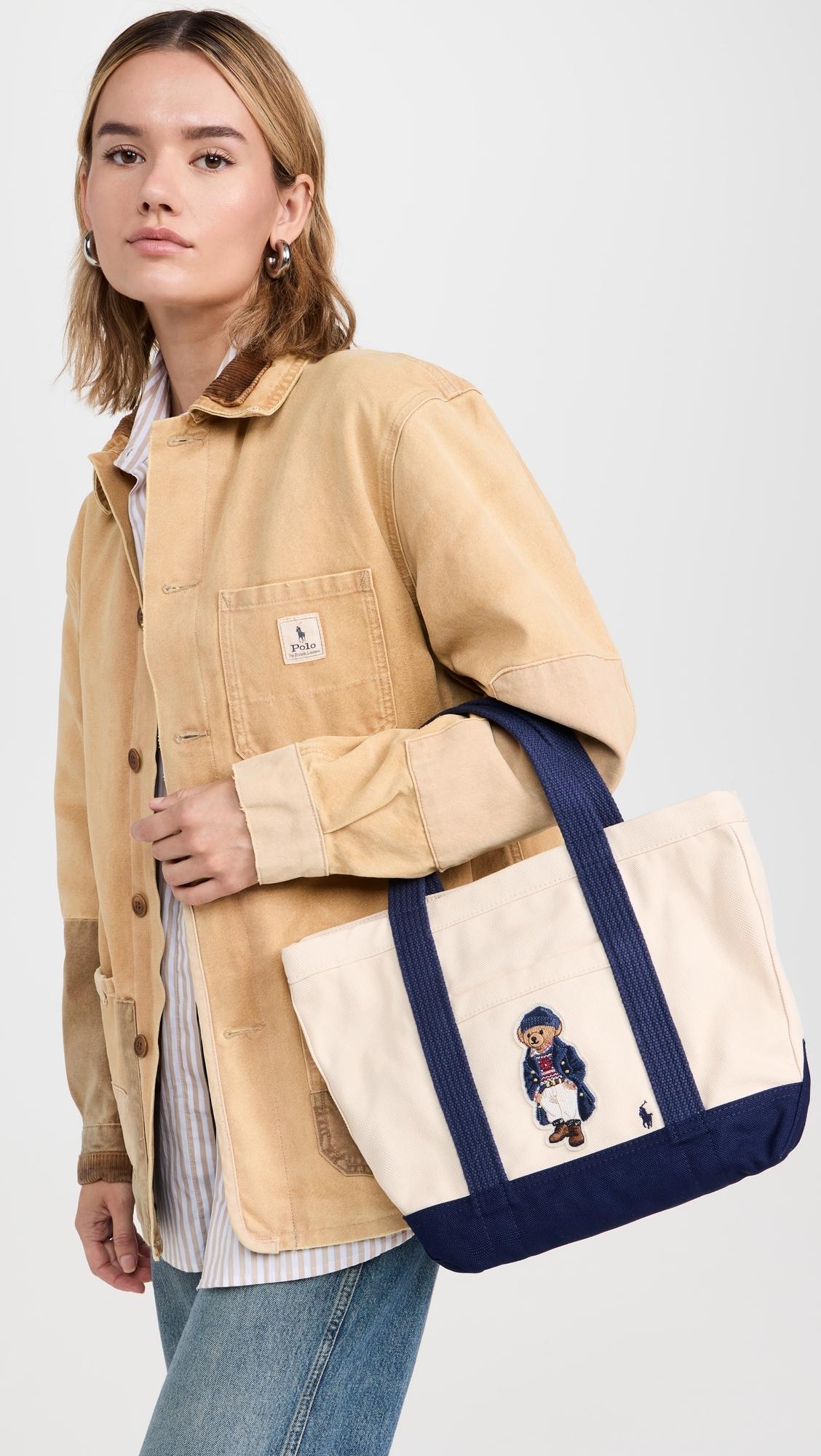 【Polo Ralph Lauren】Polo Bear Canvas Small Tote Polo Bear Canvas Small Tote