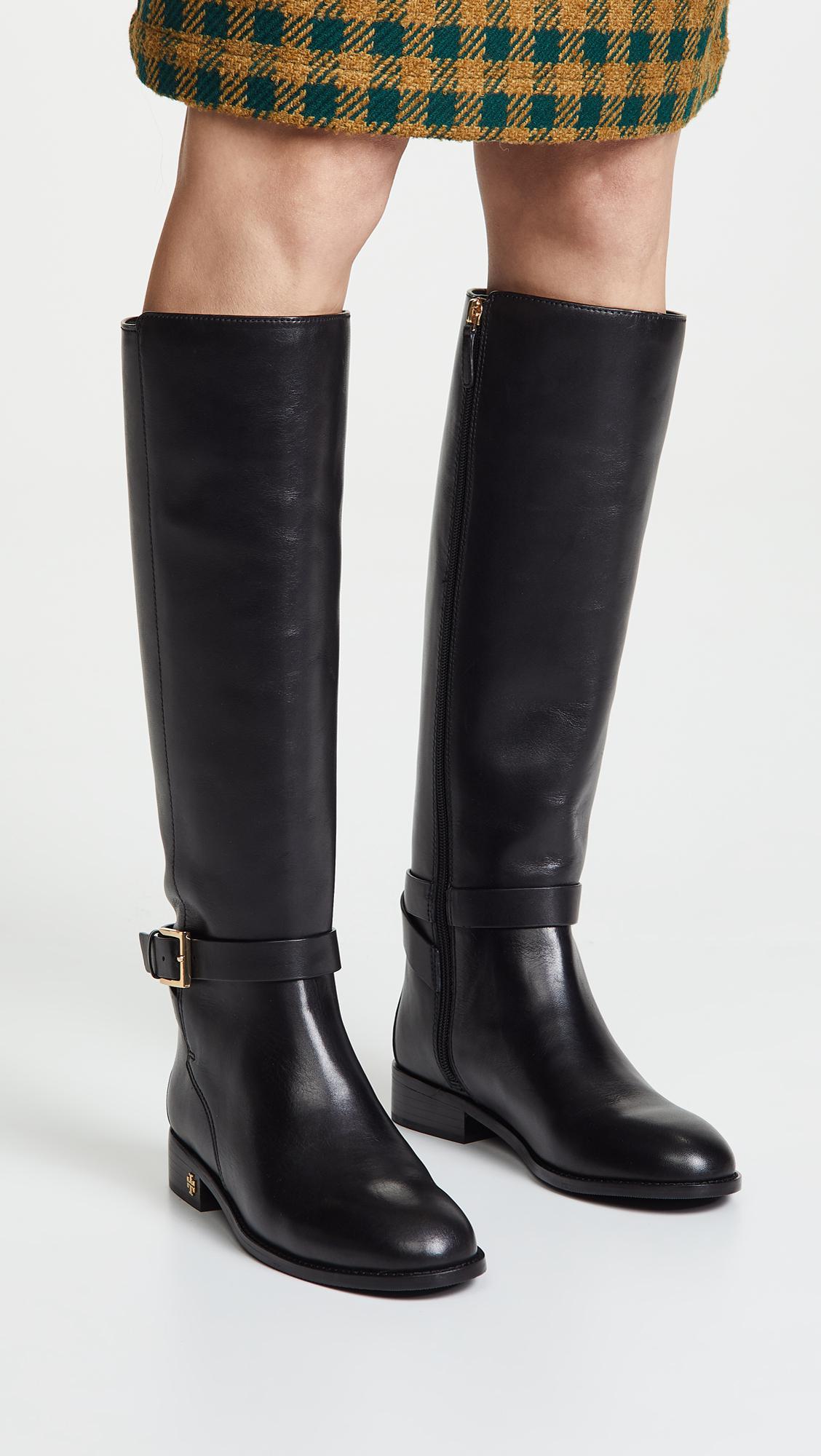 Tory Burch Brooke Tall Boots in Black | Lyst