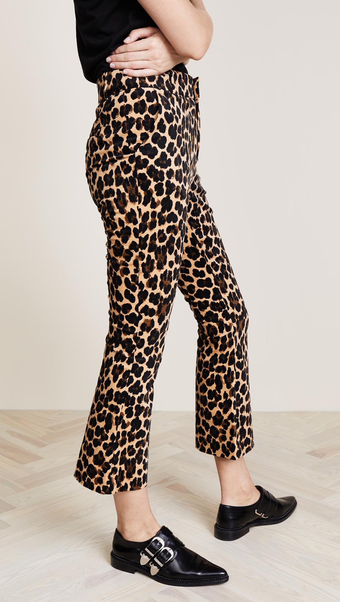flare cheetah pants