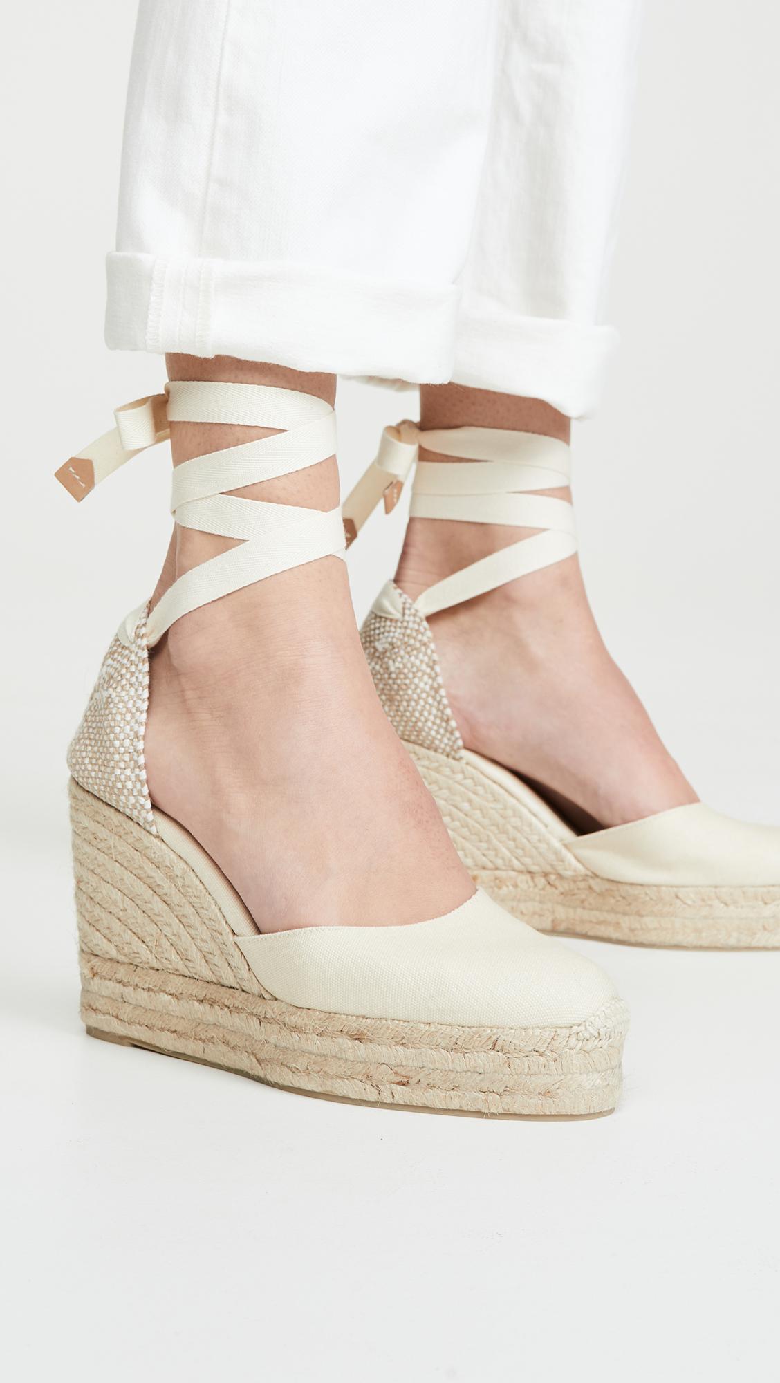 Carina Espadrilles in Ivory (White) - Lyst
