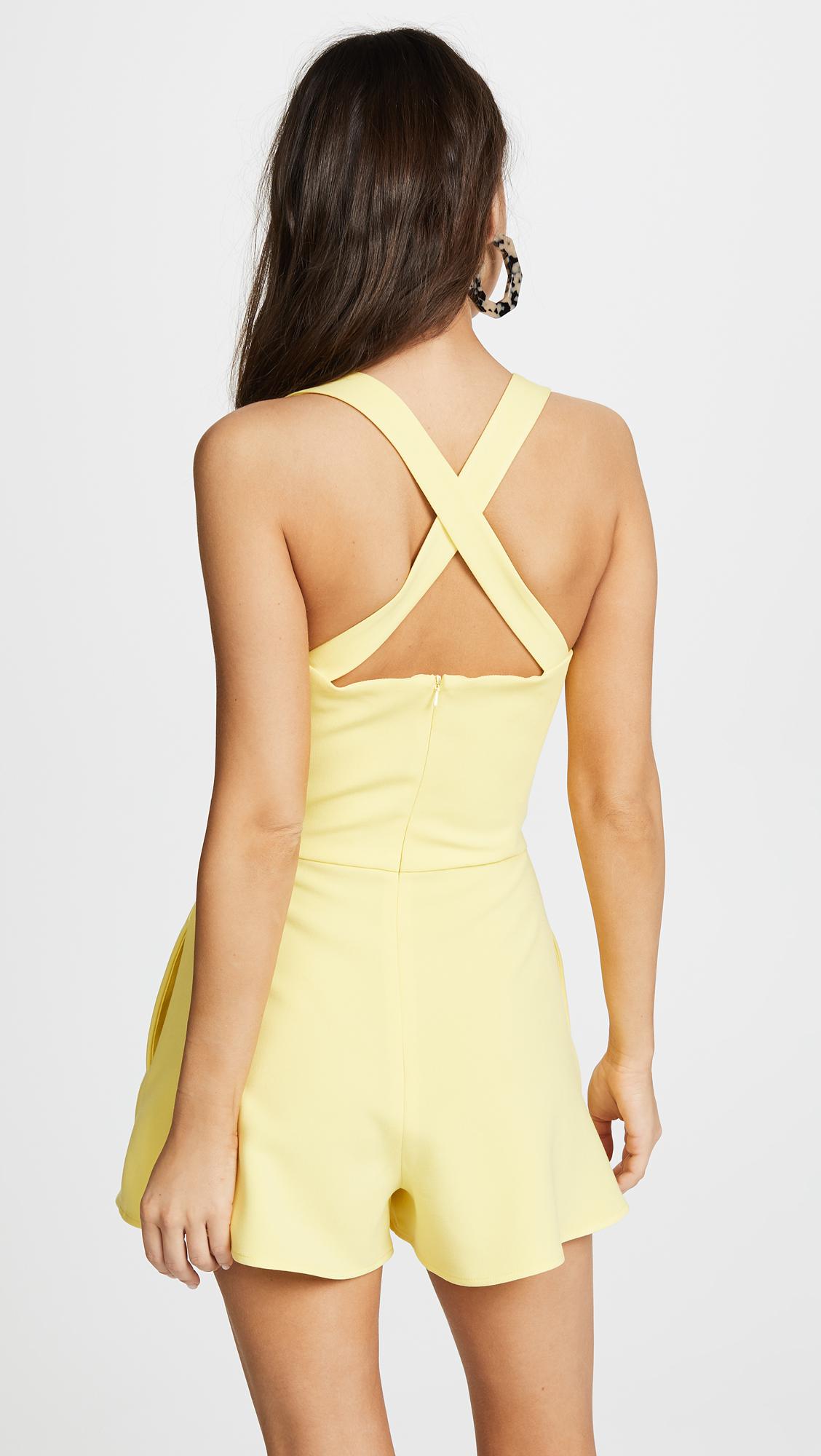 Black Halo Synthetic Emerson Romper in 