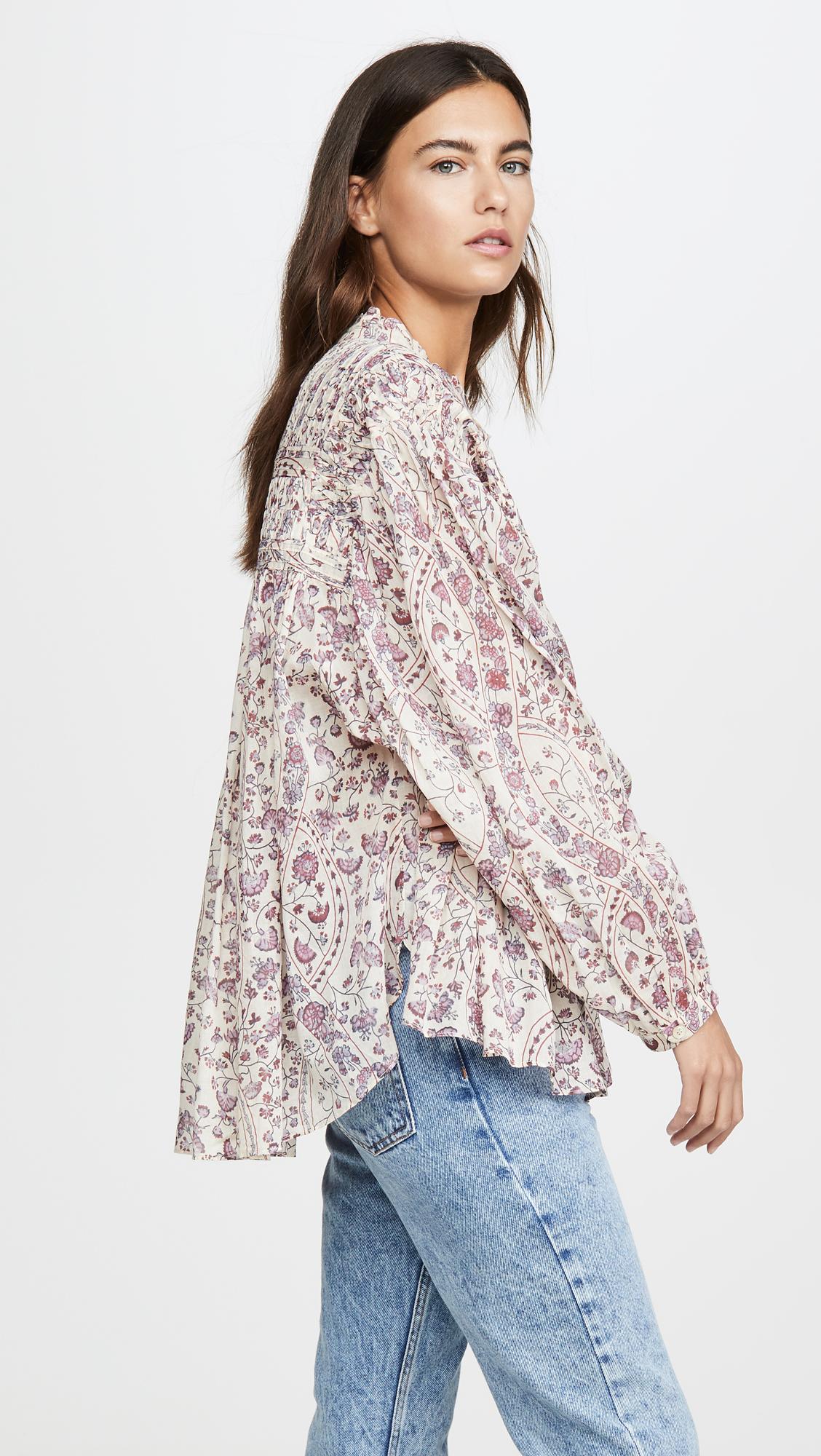 isabel marant etoile violette blouse