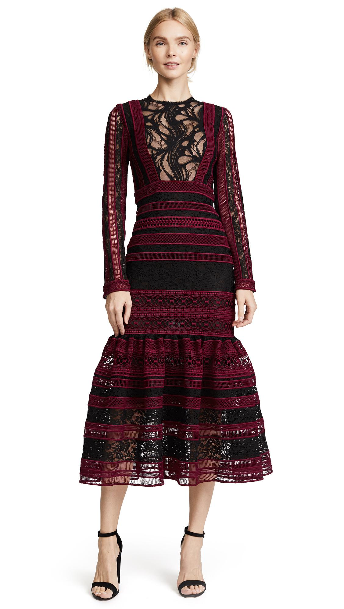 costarellos lace dress