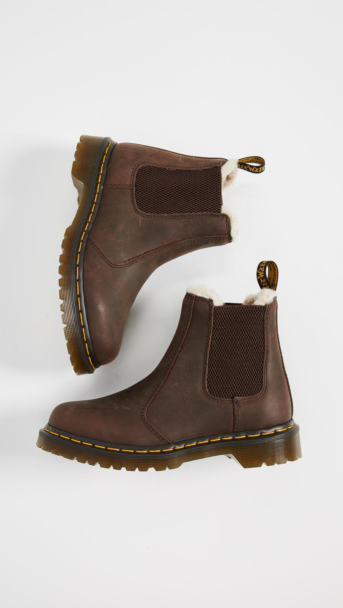 leonore sherpa chelsea boots