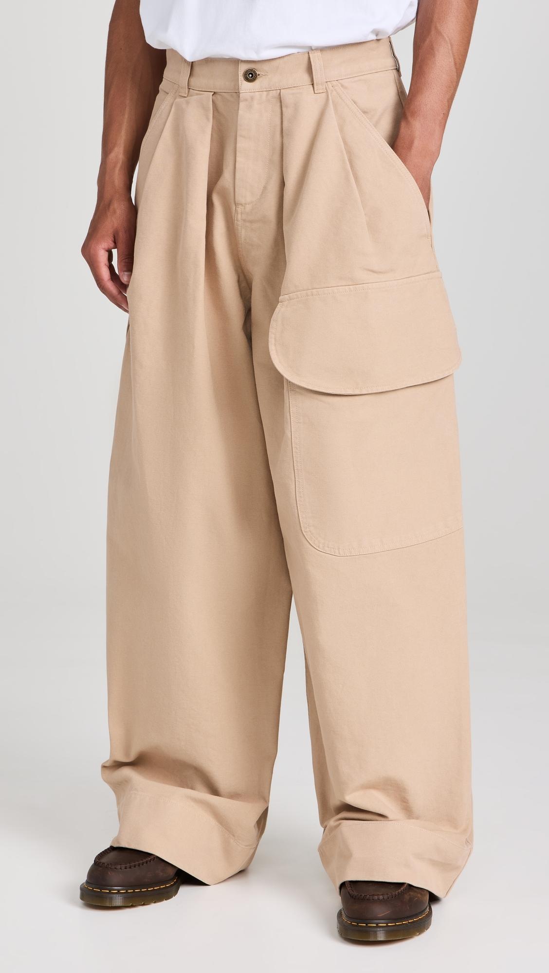 JW Anderson Relaxed Cargo Trousers in Natural for Men | Lyst