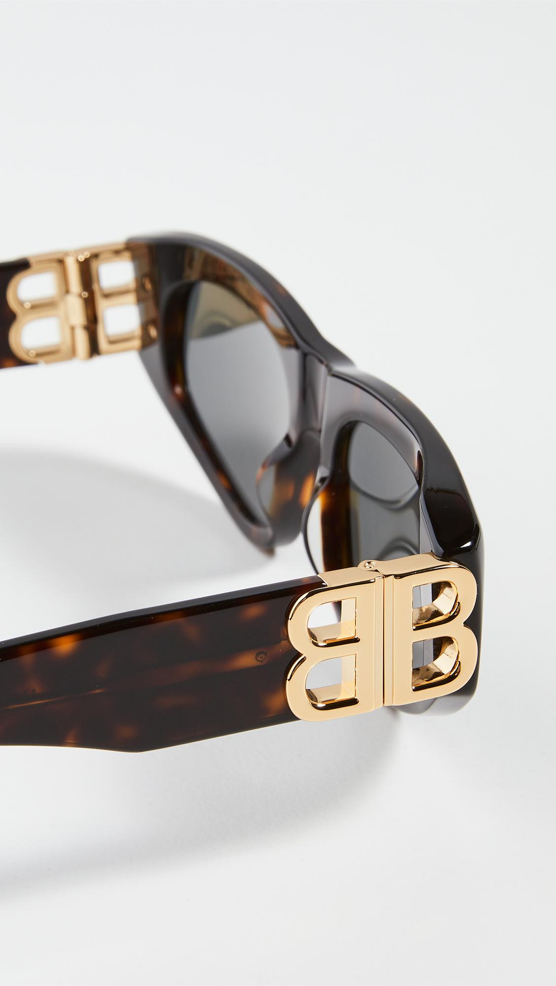Balenciaga Dynasty Vintage Inspired Oval Sunglasses | Lyst