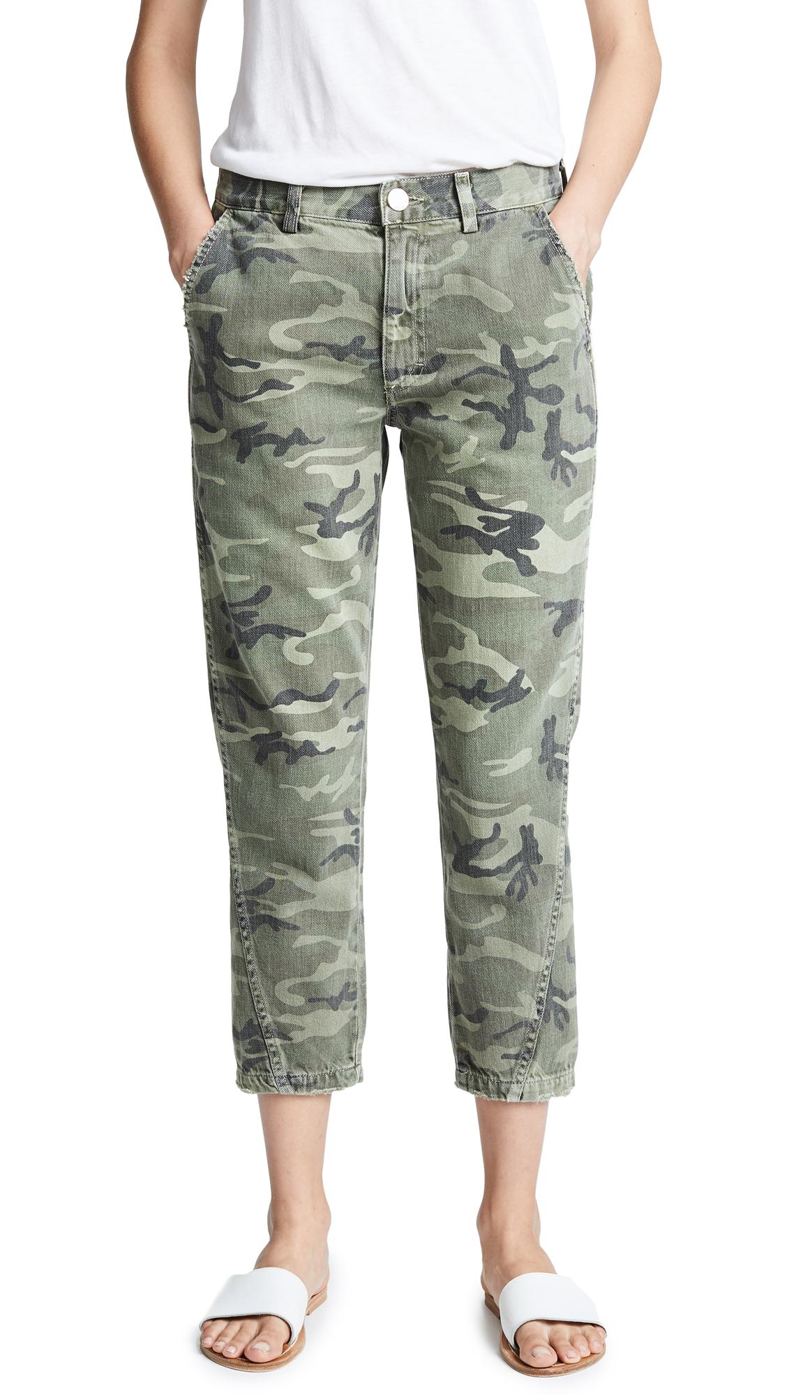 AMO Cotton Slouch Trousers in Camo 