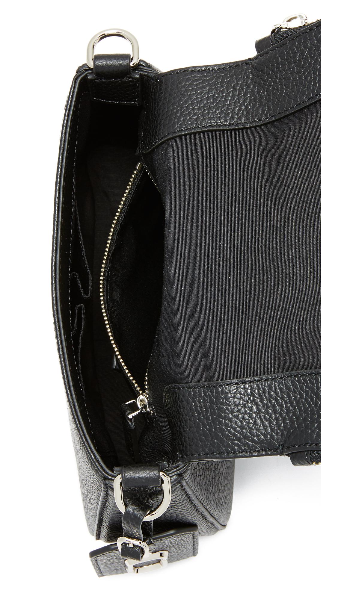 Marc Jacobs Gotham Small Nomad Saddle Bag in Black | Lyst